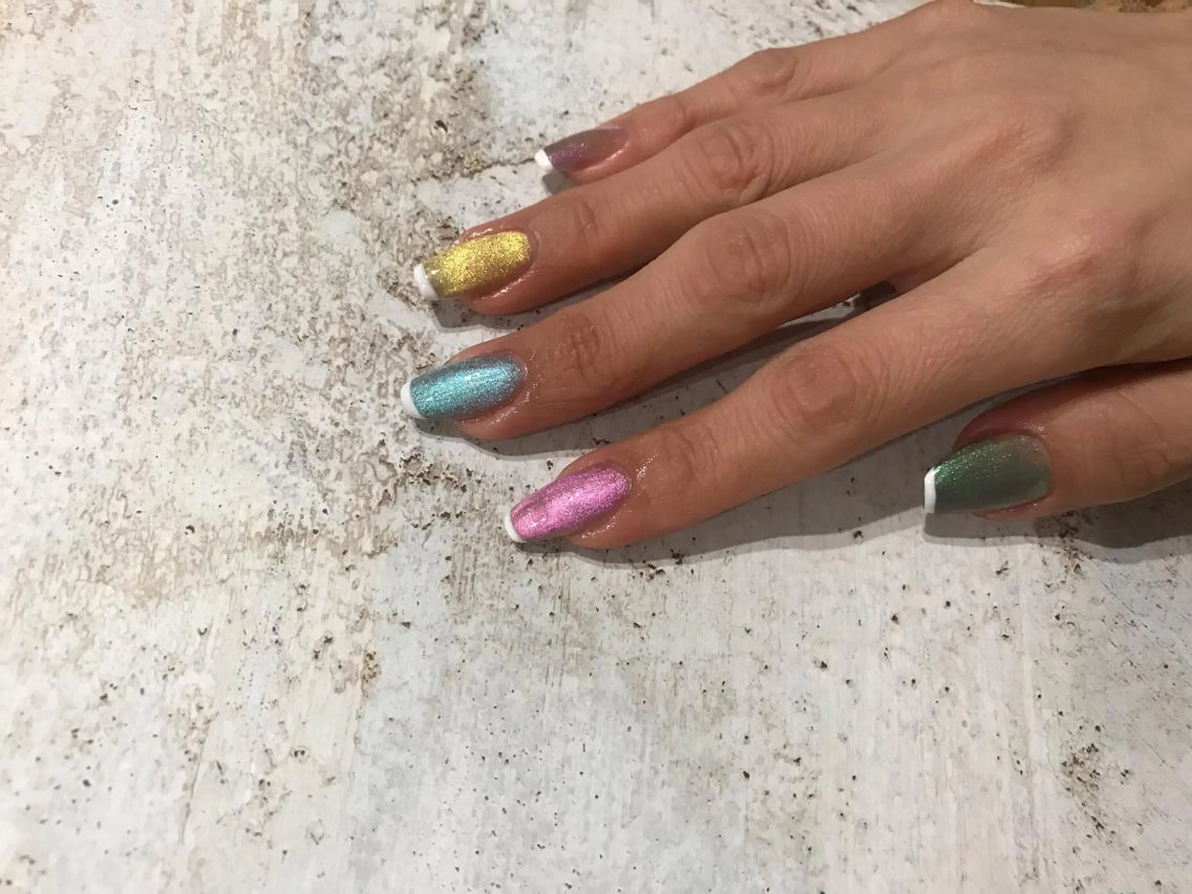 ネイル フレンチネイル ジェルネイル マグネットネイル Kimura Yukoのネイルデザイン