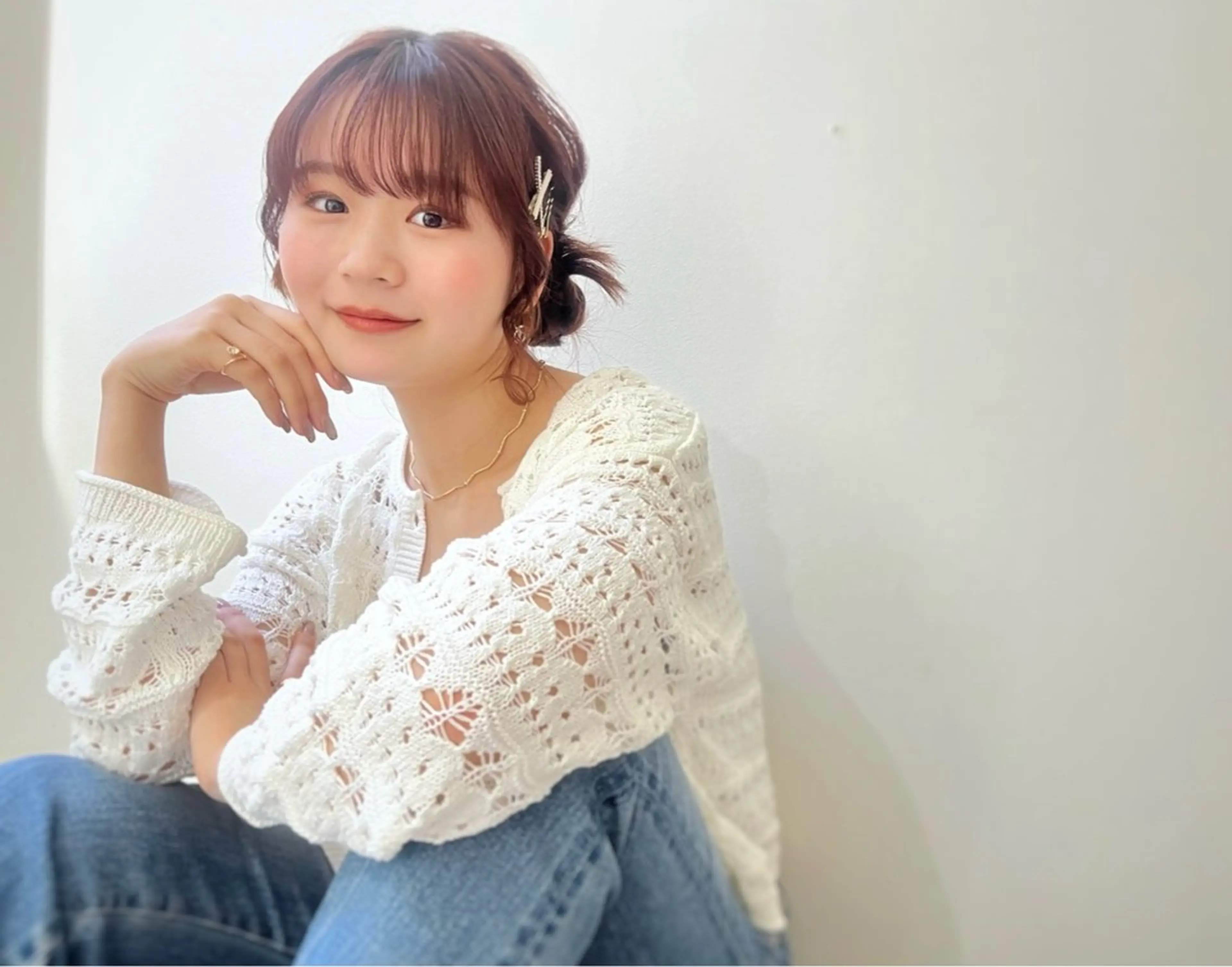 セミロング カラー ヘアアレンジ 🫧ぷる艶カラー🫧 Yuubi🦩のヘアスタイル