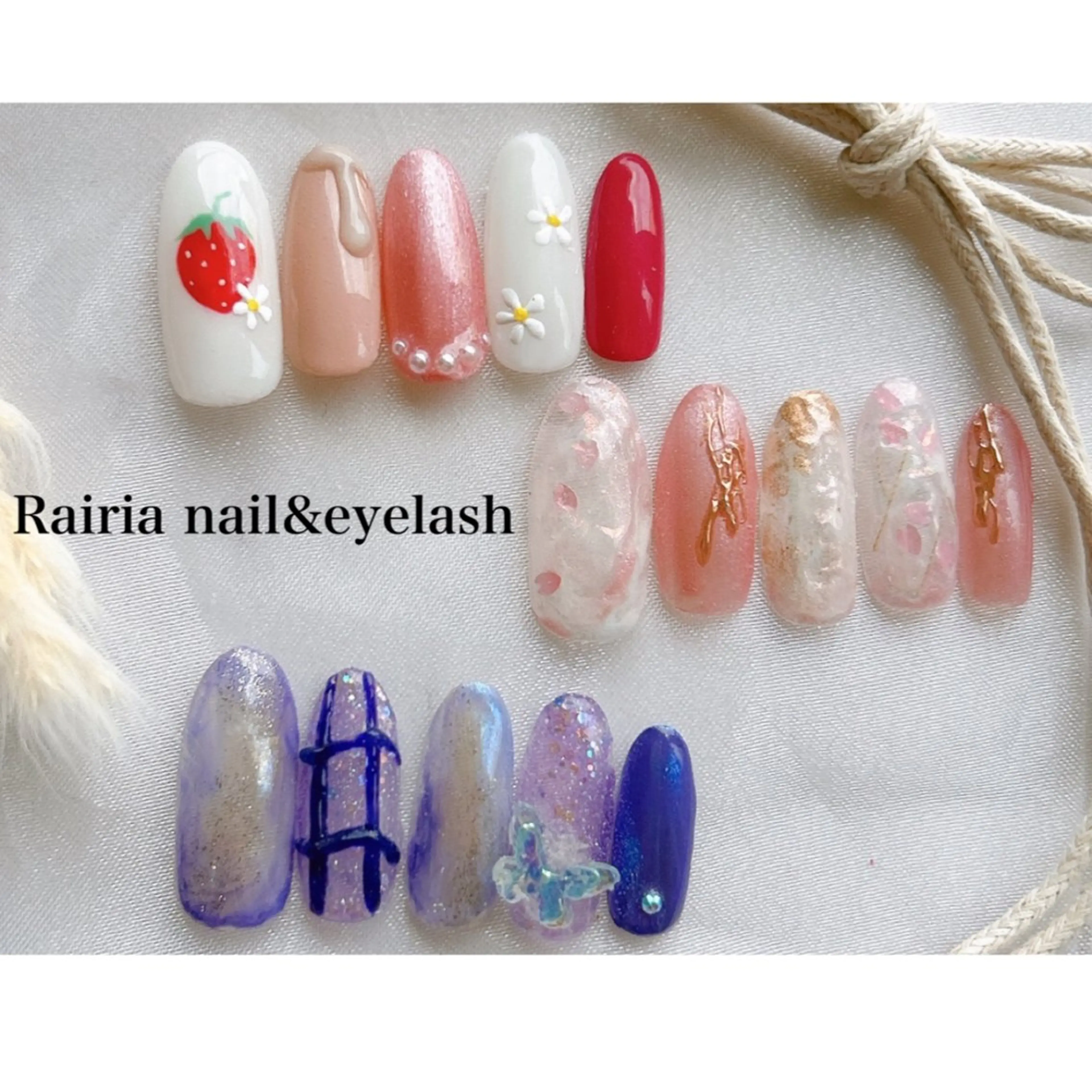 ネイル 持ち込み ハンドネイル Rairia nail&eyelash小岩店所属・Rairianail 小岩店のネイルデザイン