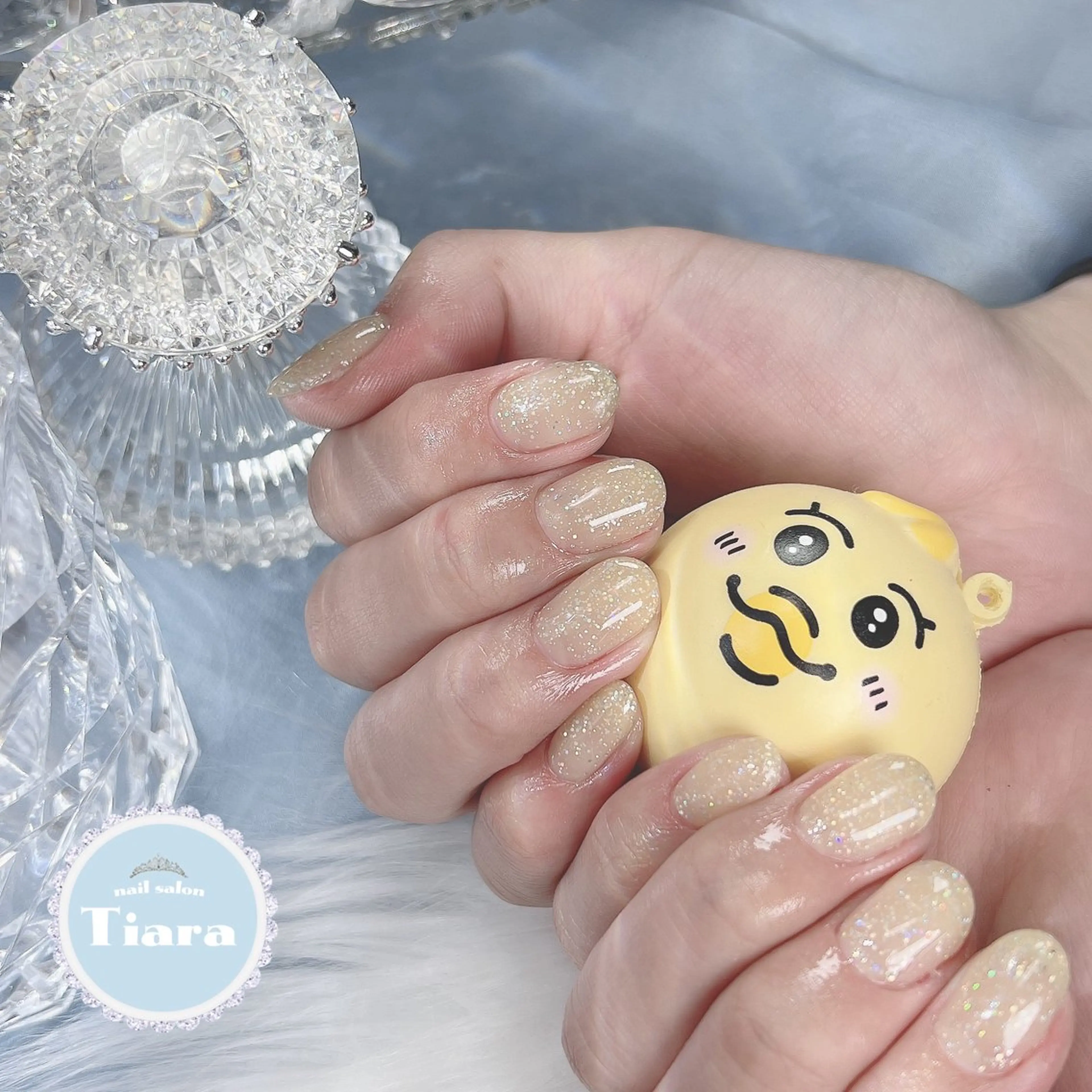 ネイル キラキラネイル ラメ(グリッター) ワンカラーネイル ＆NAIL. Rio所属・groovy 新宿店のネイルデザイン