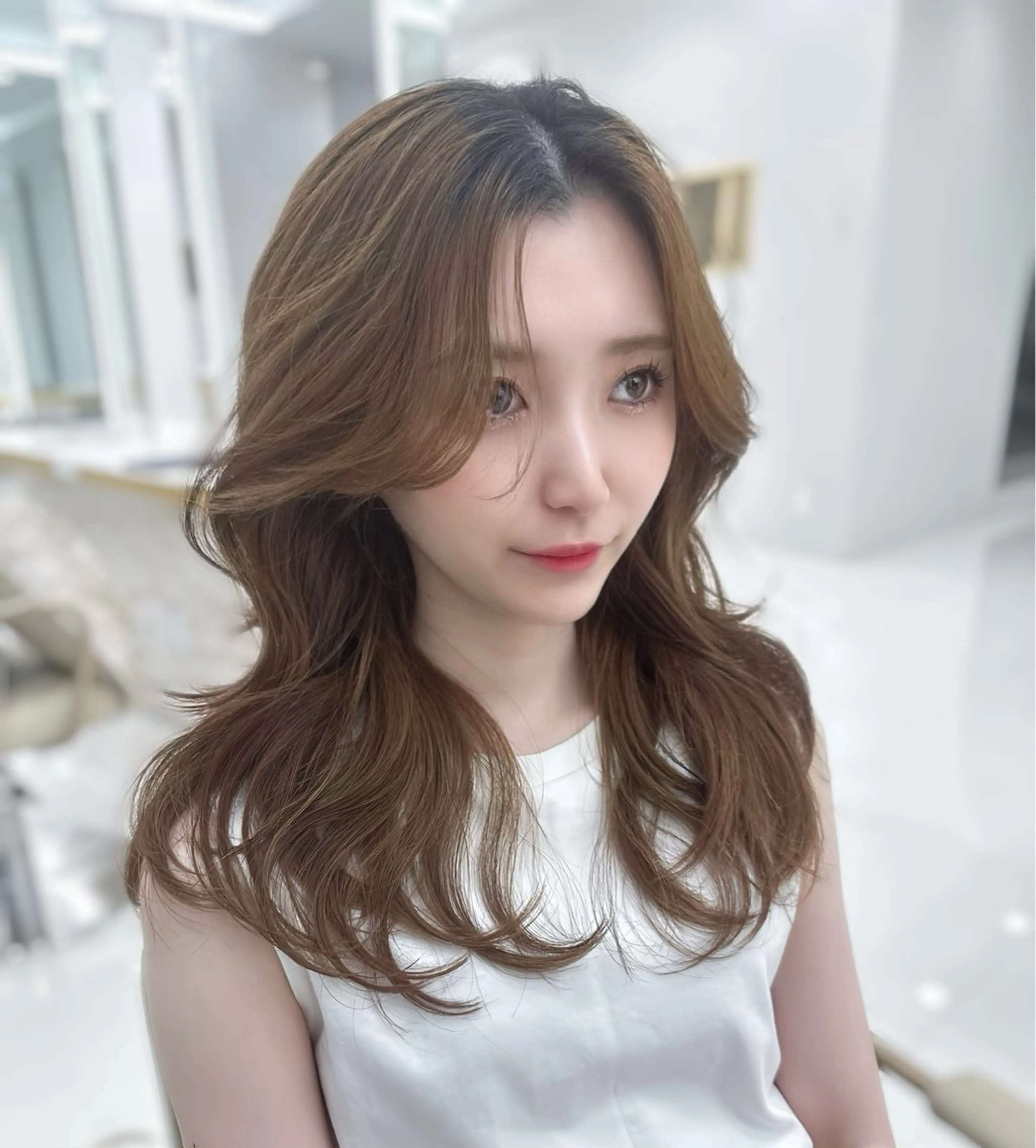 セミロング 似合わせ/レイヤー /顔まわり/池田歩樹のヘアスタイル