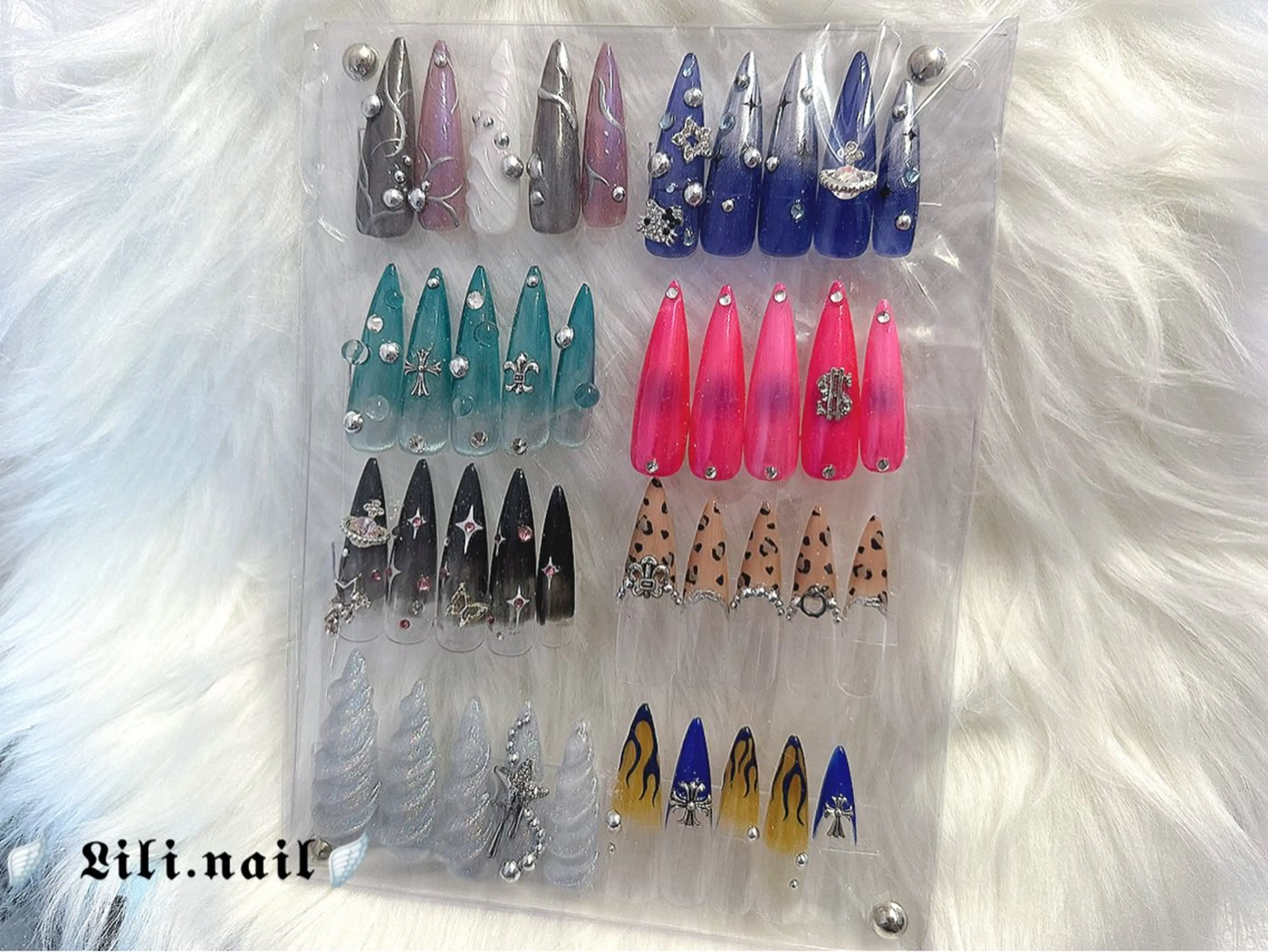 ネイル ハンドネイル lili.nail y2k/ワンホンのネイルデザイン