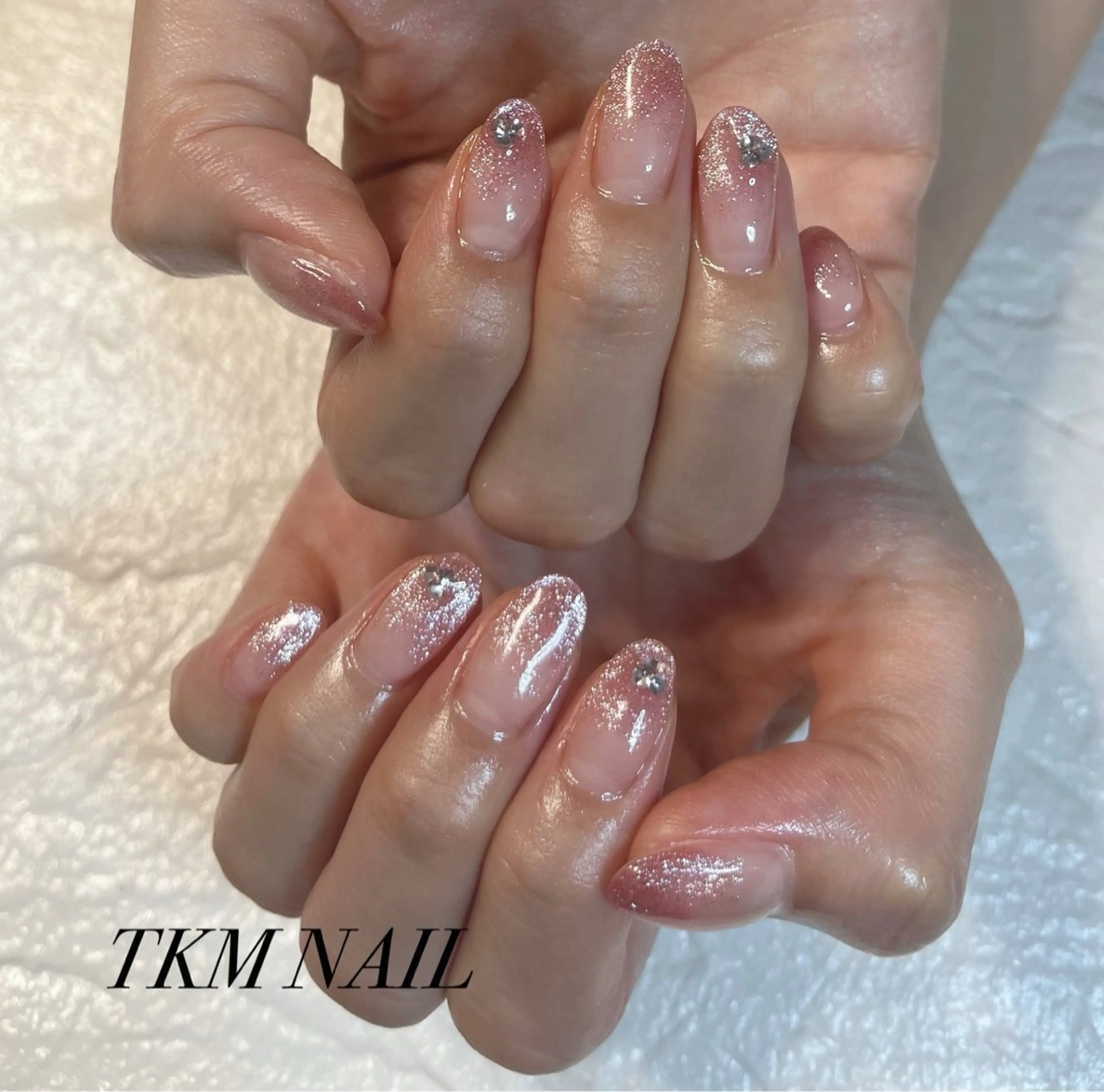 ネイル グラデーション マグネットネイル シンプルネイル ______ TKM  NAILのネイルデザイン