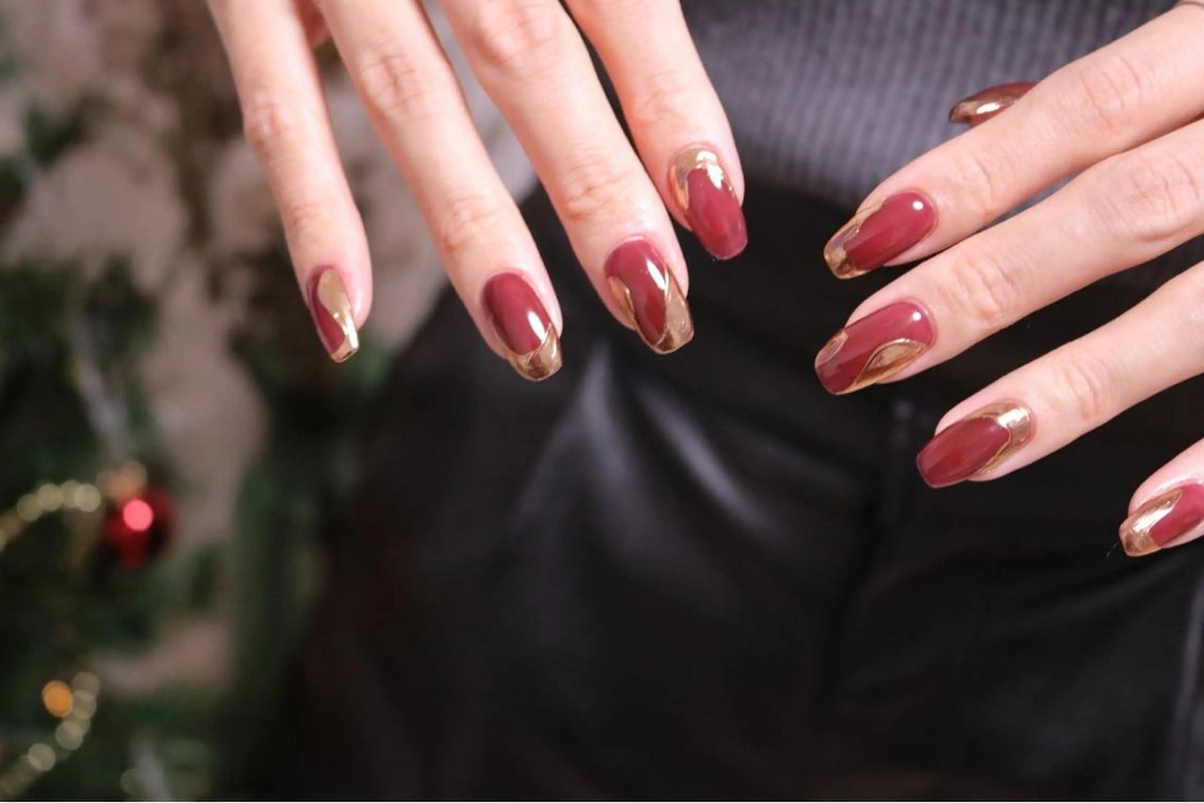 ネイル オーロラネイル 長さ出し ジェルネイル 韓国ネイル 持ち込み ハンドネイル MH Nailのネイルデザイン