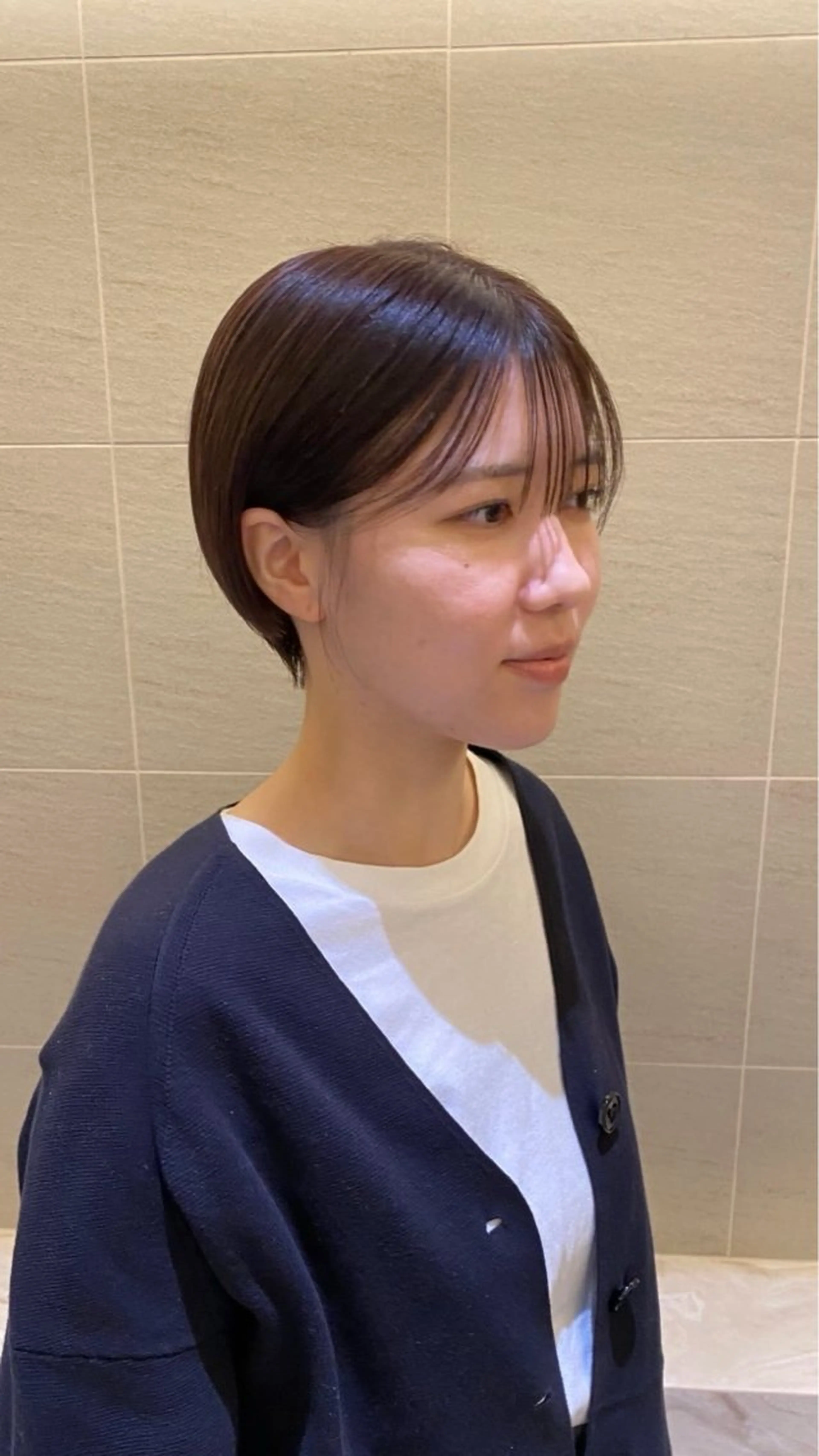 ショート カラー 《無料カットモデル / perm》ナミのヘアスタイル