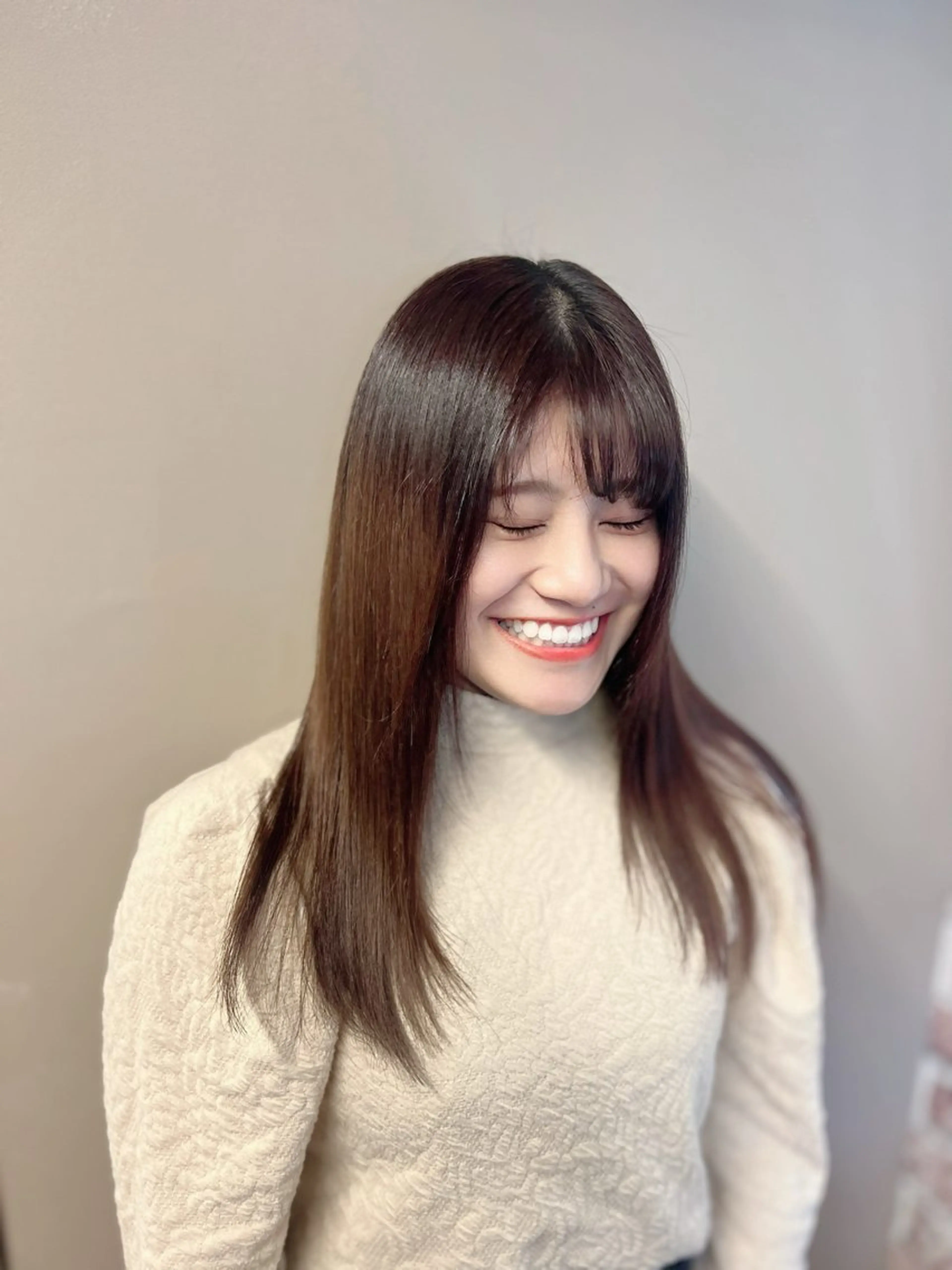 ロング カラー パーマ 髪質改善HALO トリートメント専門店のヘアスタイル