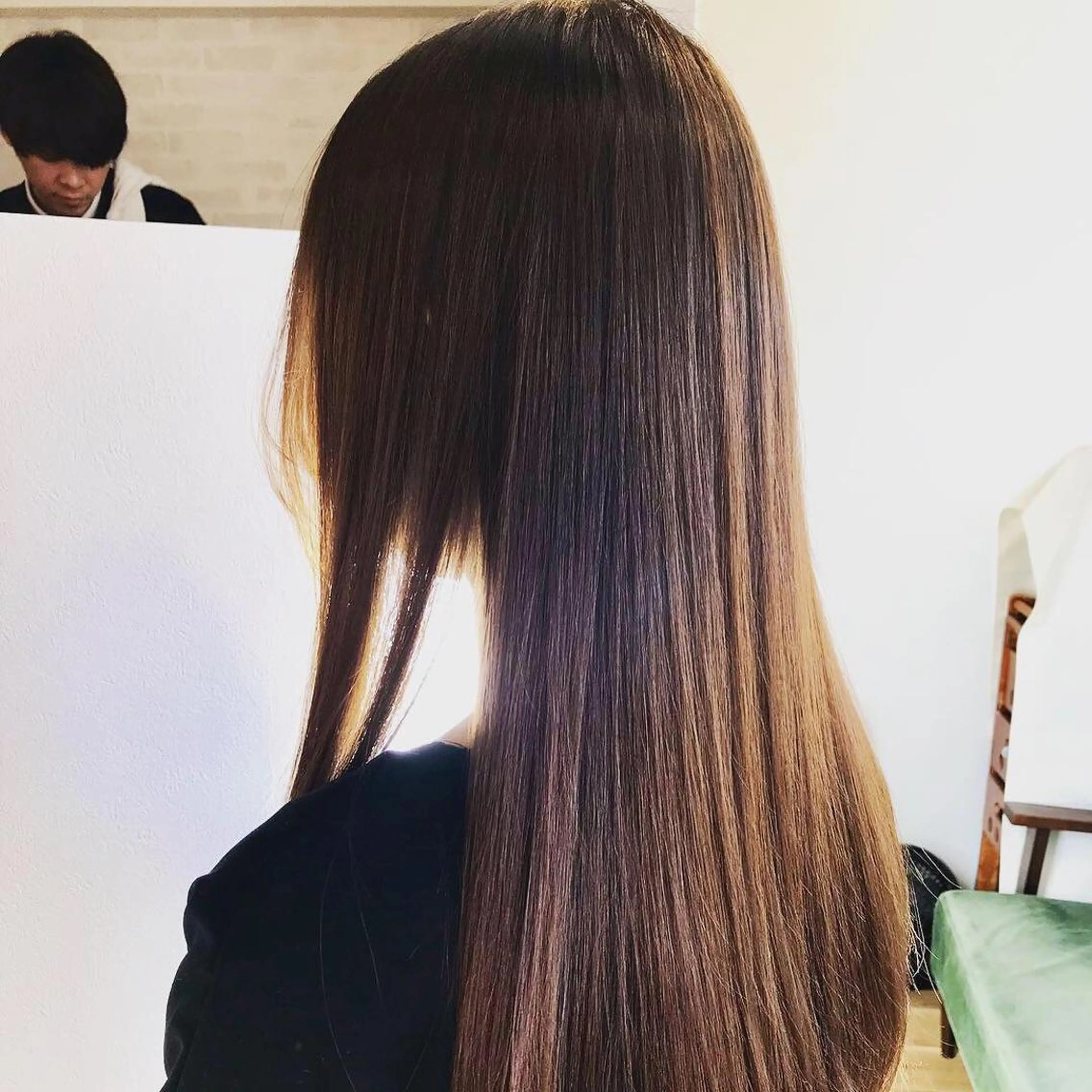 ロング 竹内 杏里奈のヘアスタイル