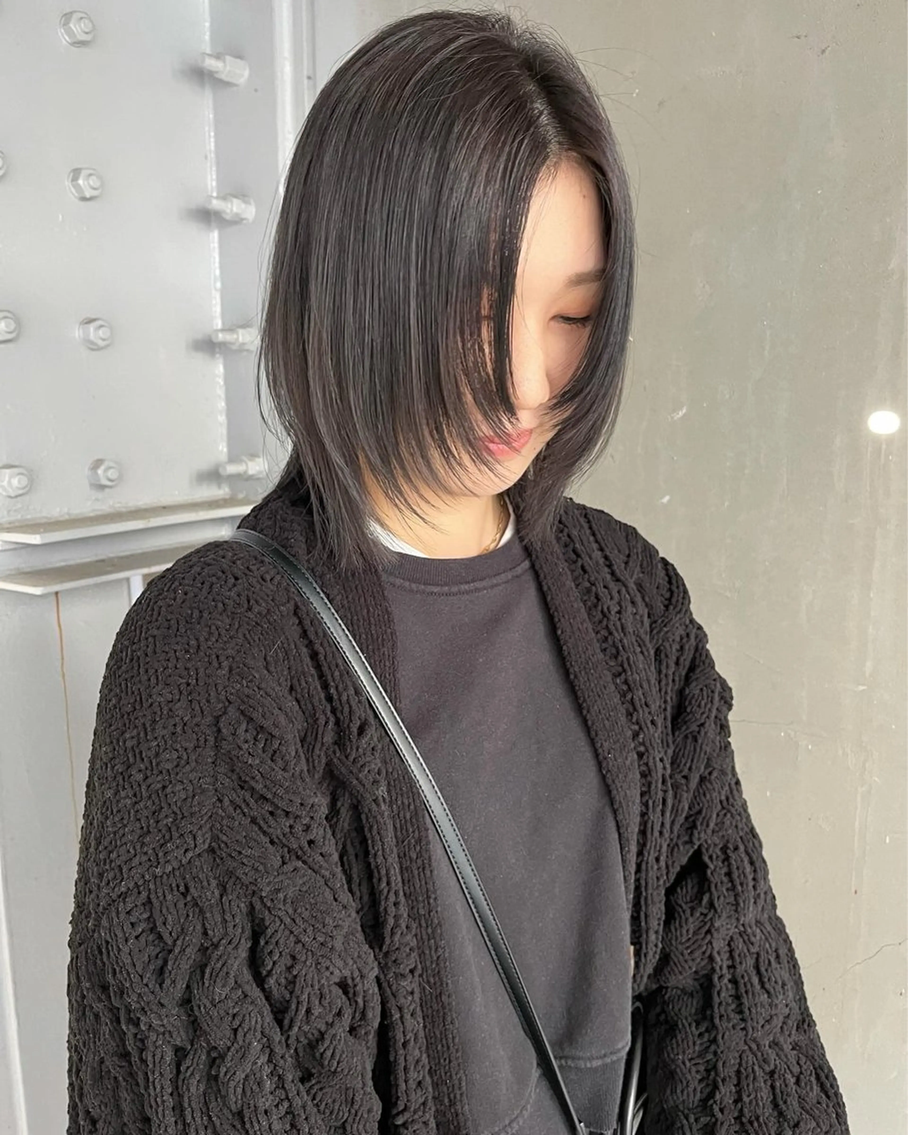 【髪質改善】カット+ケアカラー+髪質改善トリートメント¥21000→¥18700の写真