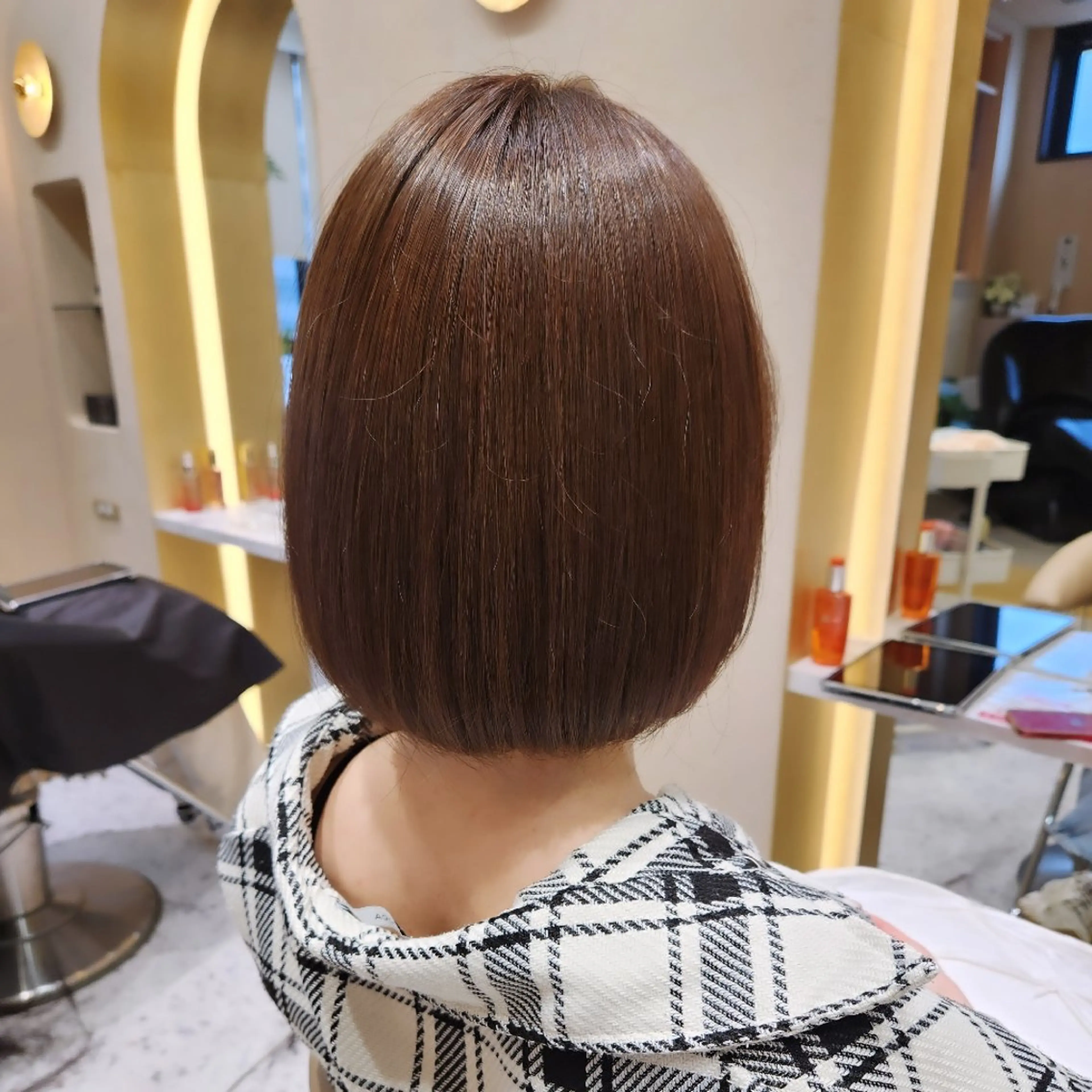 ショート カラー あかね☆ヘアアレンジ /ボブ/縮毛矯正のヘアスタイル