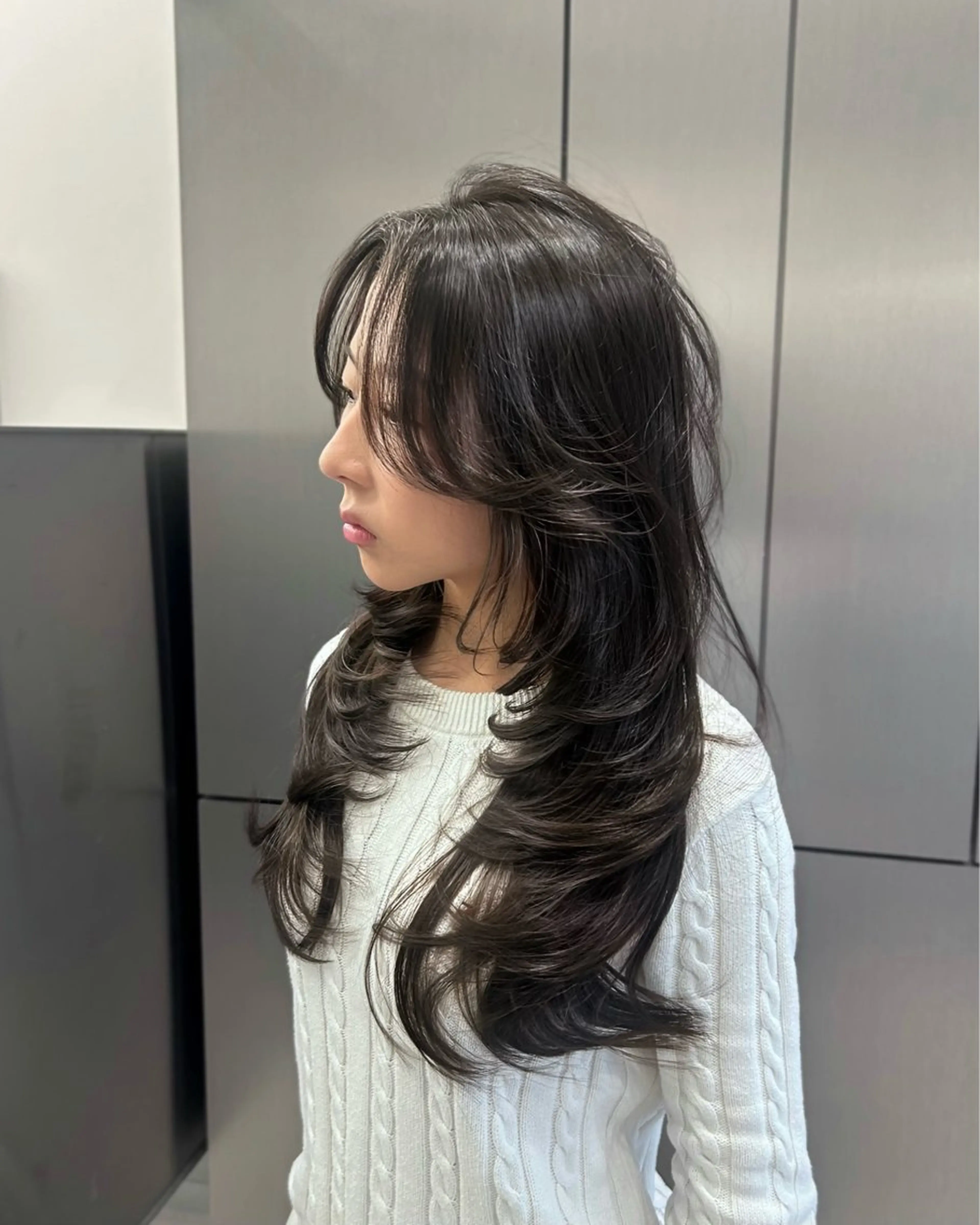 ロング レイヤーカット カット ヘアカラー トリートメント 大人レイヤー/艶美髪 🇺🇸TOMONAのヘアスタイル