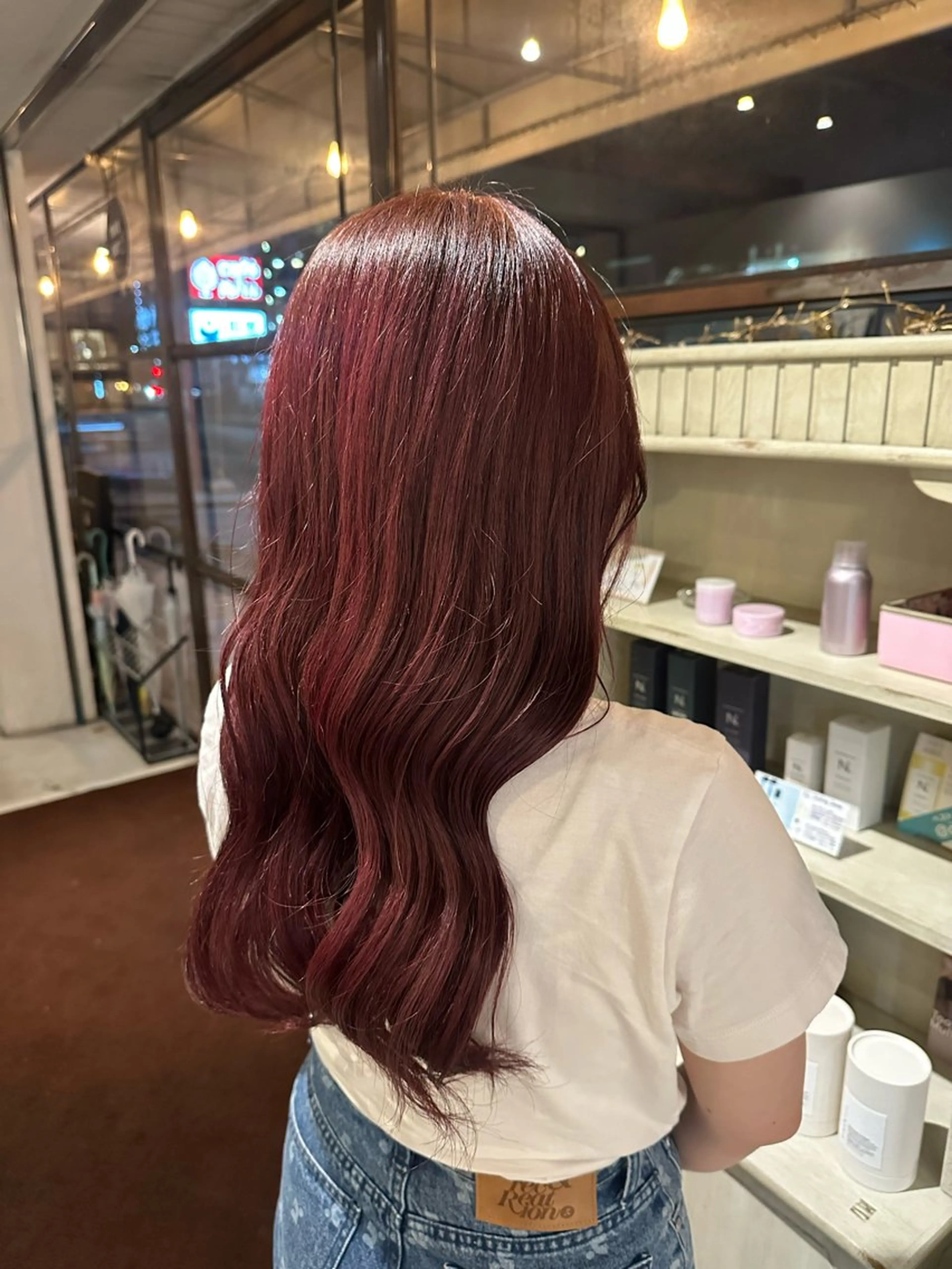 ロング カラー 門手 菜々子のヘアスタイル