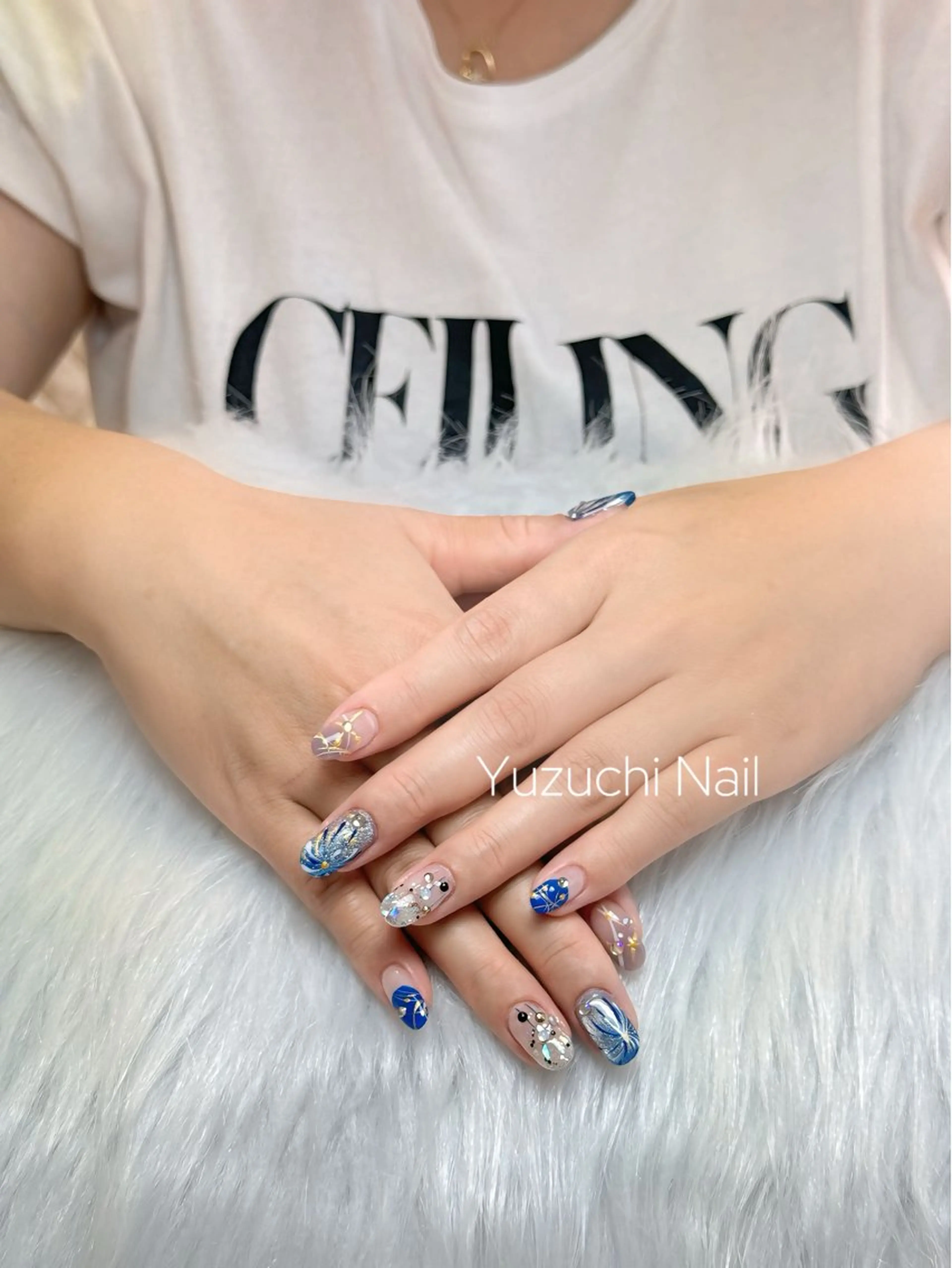 ネイル フットネイル 夏ネイル ワンホンネイル ハンドネイル ハンドケア Yuzuchi Nailのネイルデザイン