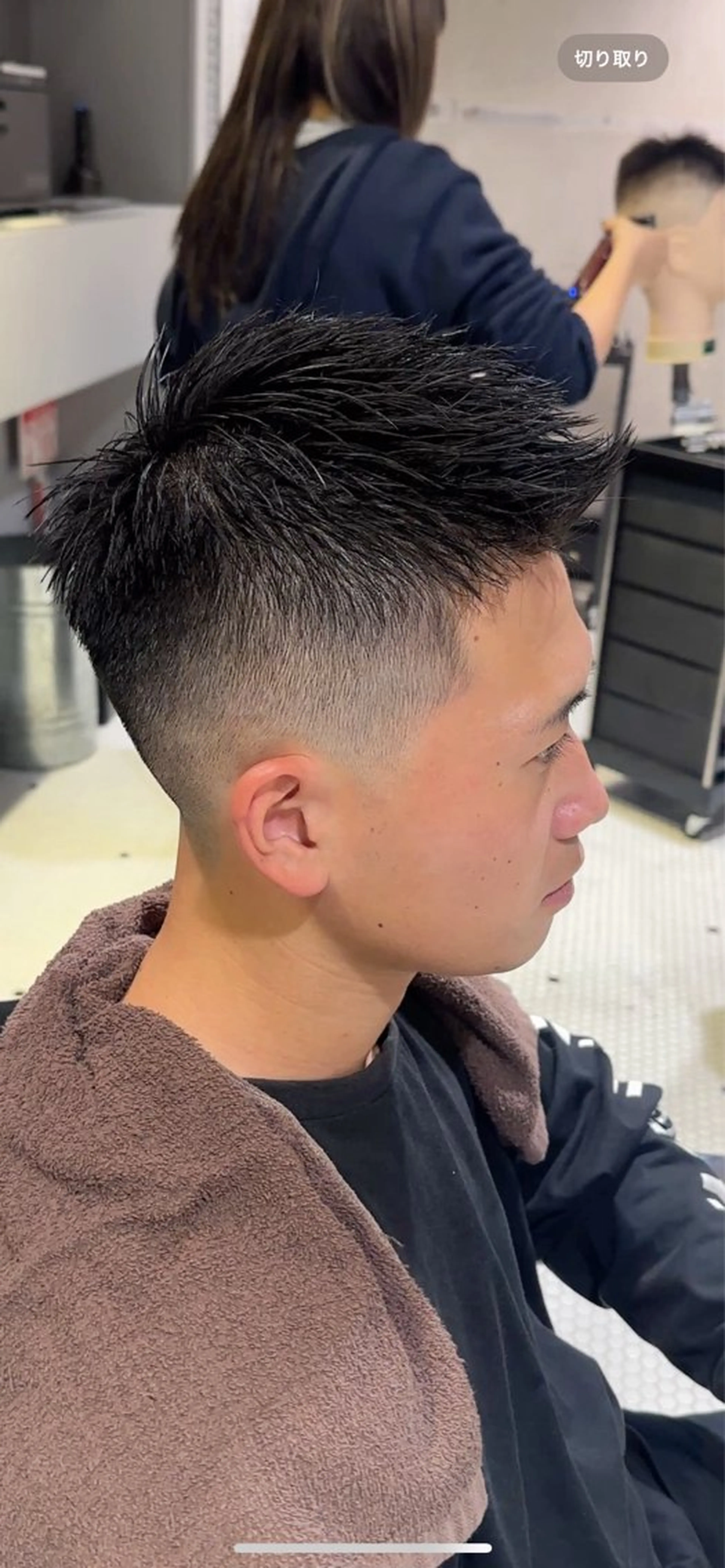 メンズ フェードカット スキンフェード FRANK’S BARBE(E)R THE STAND.飯田橋店所属・池田 丈也のヘアスタイル