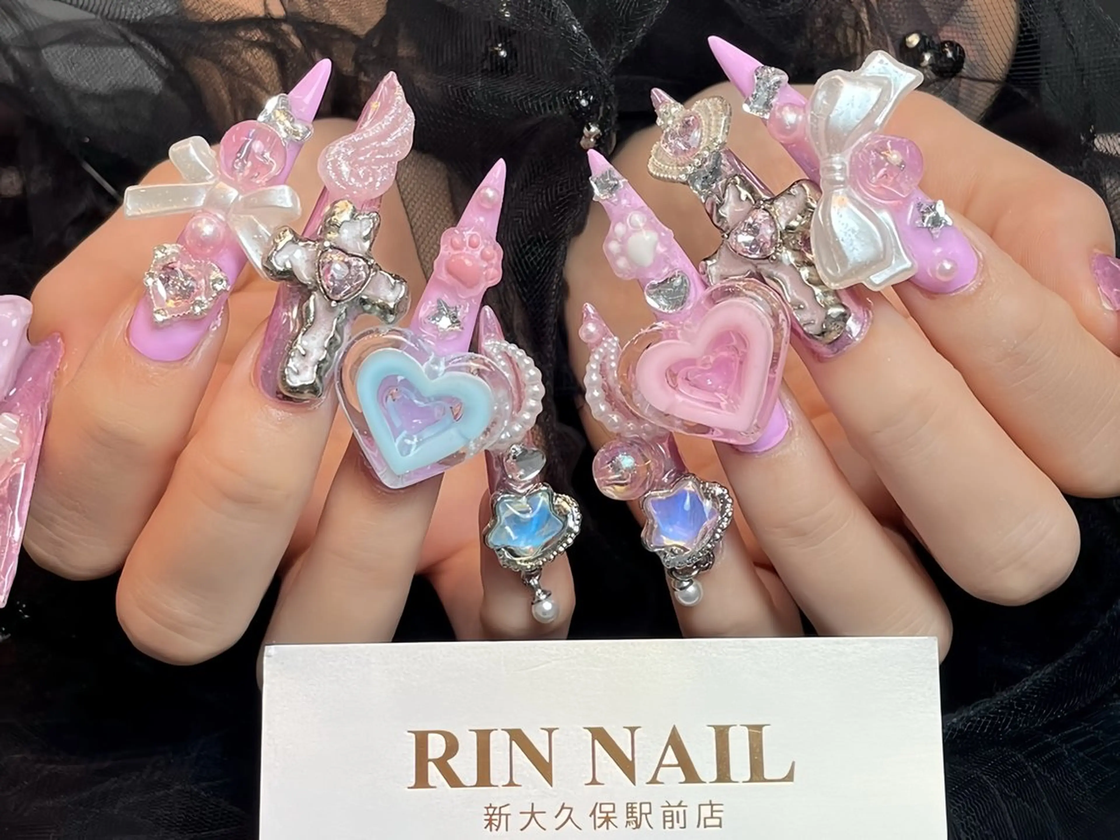 ネイル アートネイル ジェルネイル ネイルチップ ハンドネイル Rin Nail 新大久保店のネイルデザイン