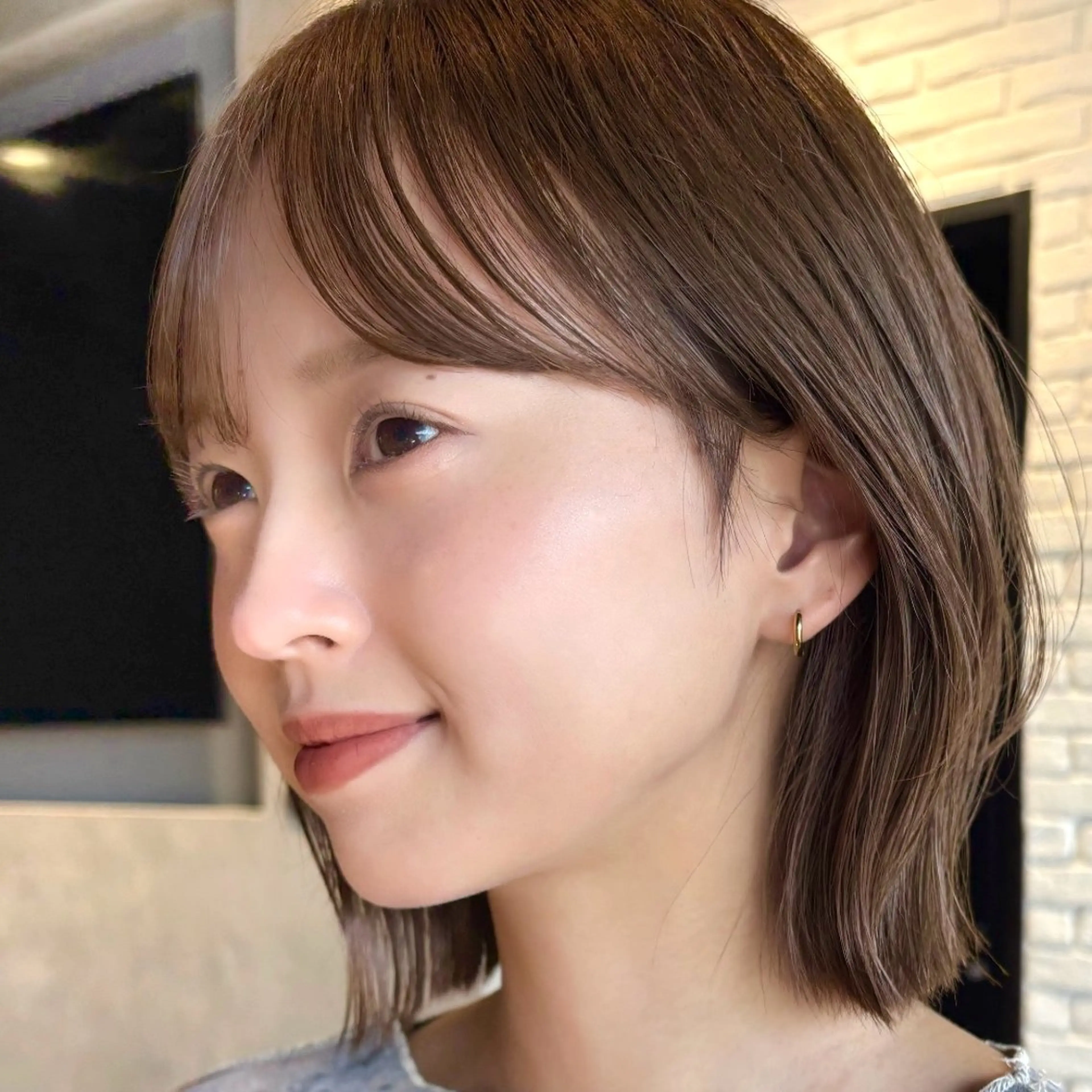 ショート カラー カット ヘアカラー トリートメント 顔まわり/レイヤー/ 透明感/まいな🥨のヘアスタイル