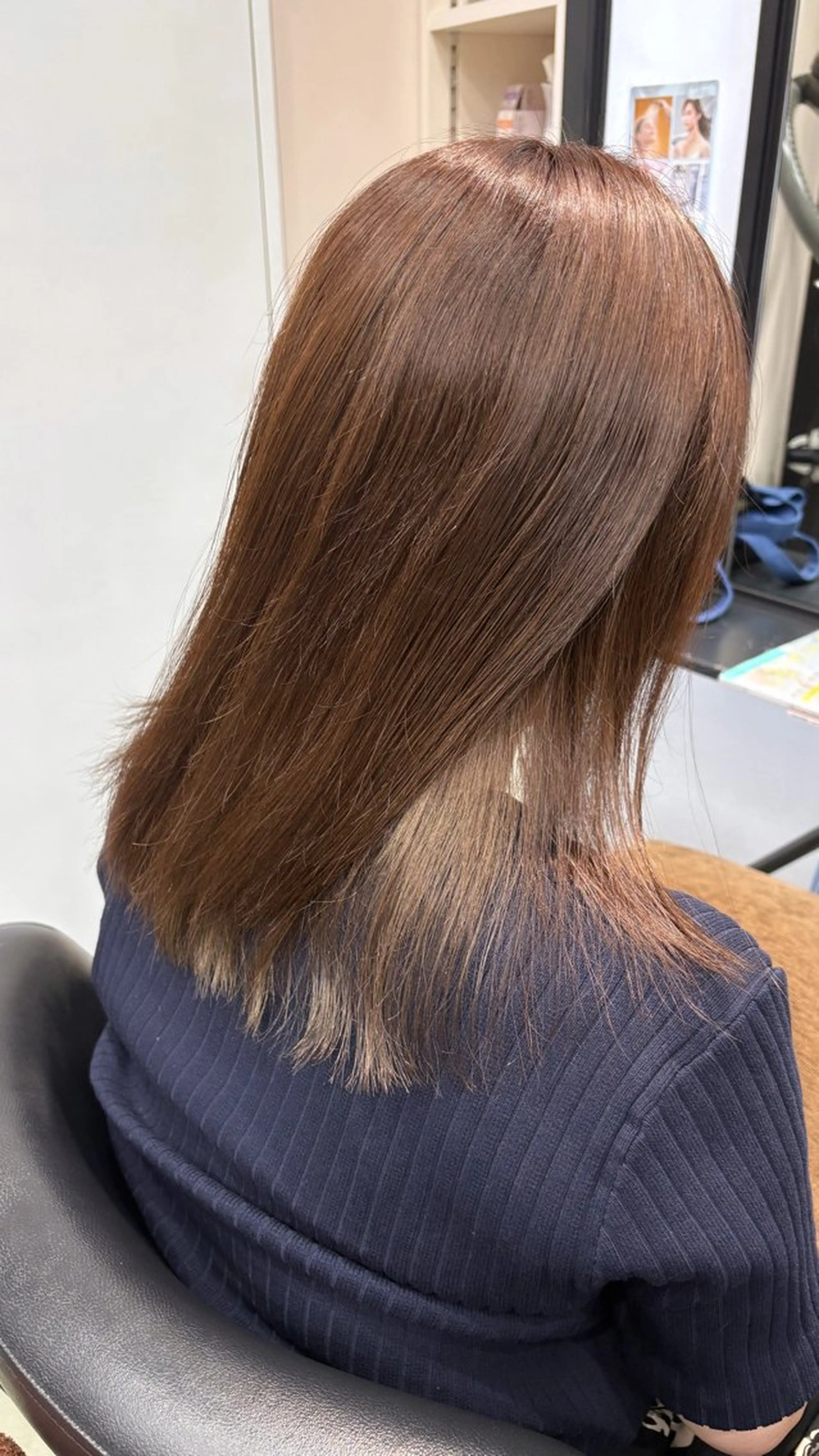 カラー ブラウンカラー 透明感カラー 山内 友里菜のヘアスタイル