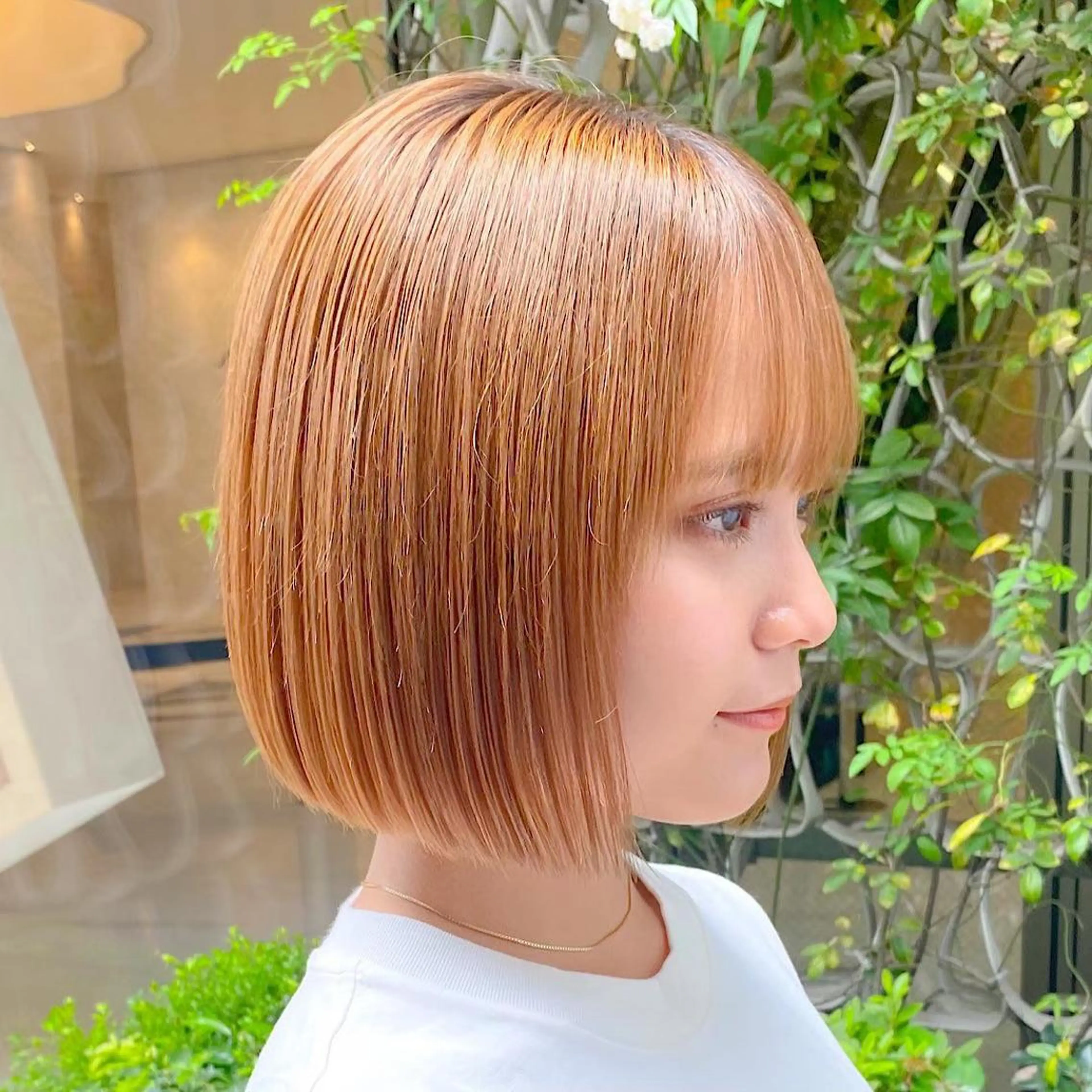 ミディアム ボブ 学生 【池袋店 店長】伊藤 昂樹/曲がる縮毛矯正のヘアスタイル