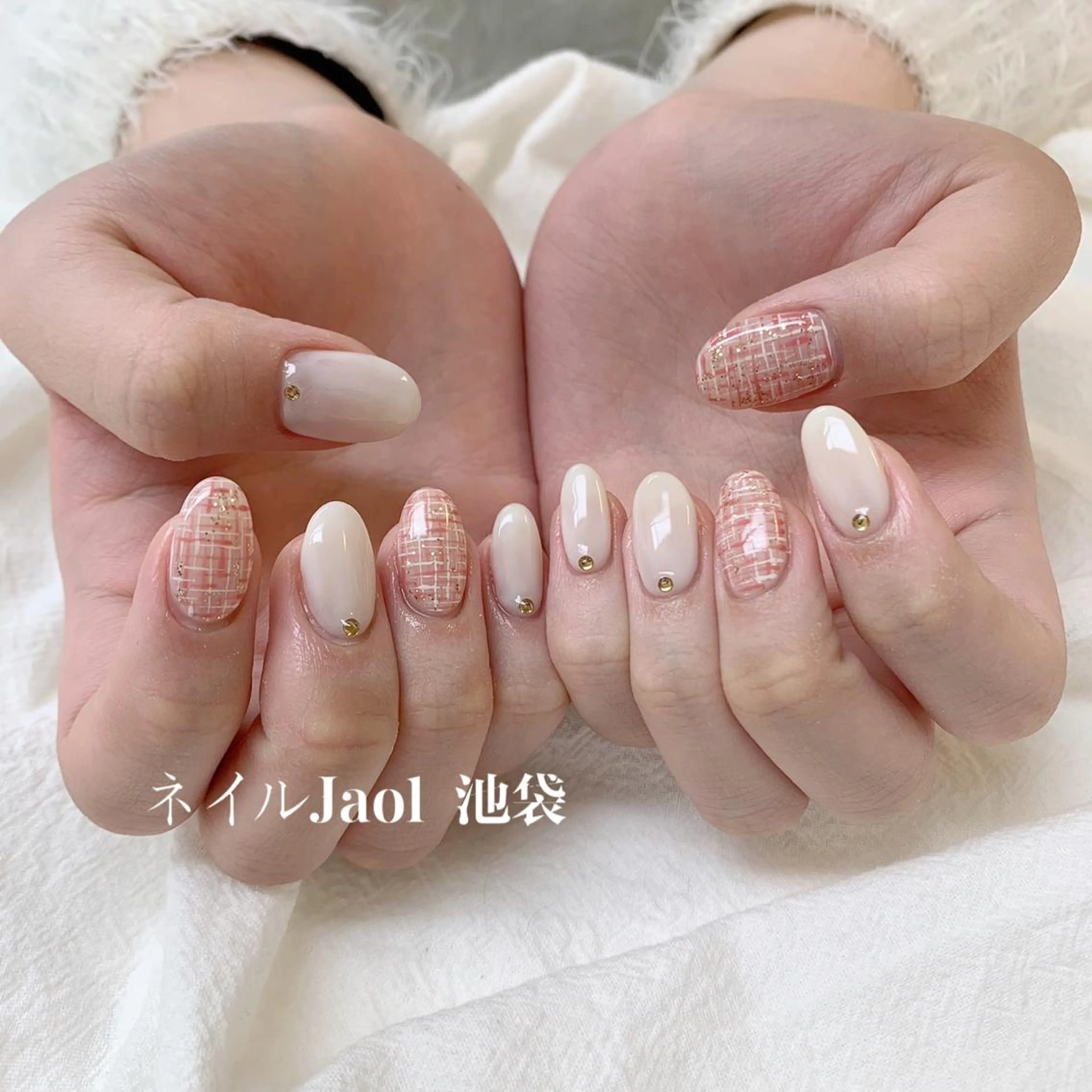 ミディアム ハンドネイル nail jaol池袋店所属・ネイルJaol 池袋のネイルデザイン