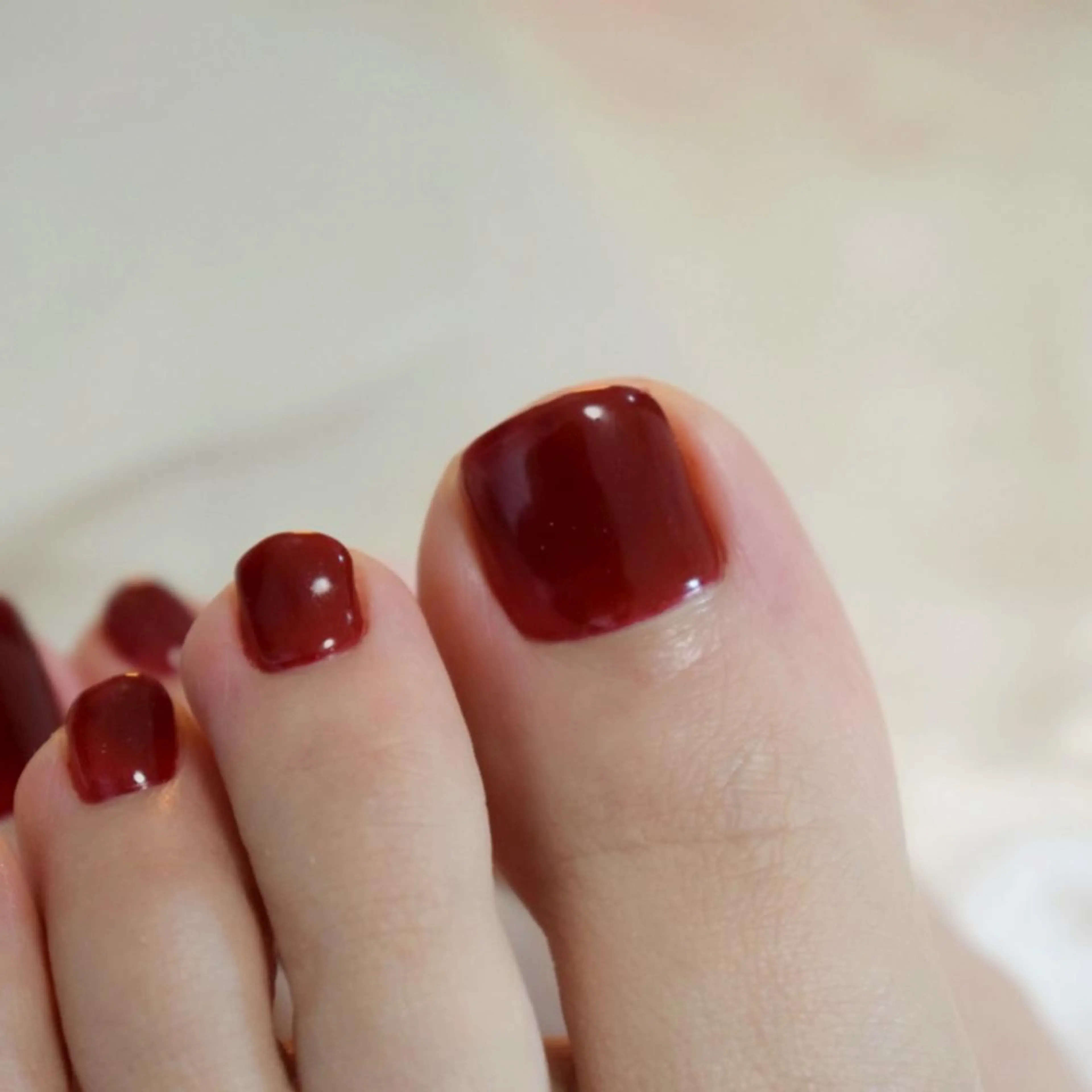 【ワンカラーorグラデ】フット☆ジェルシンプルデザイン（初回オフ無料）の写真