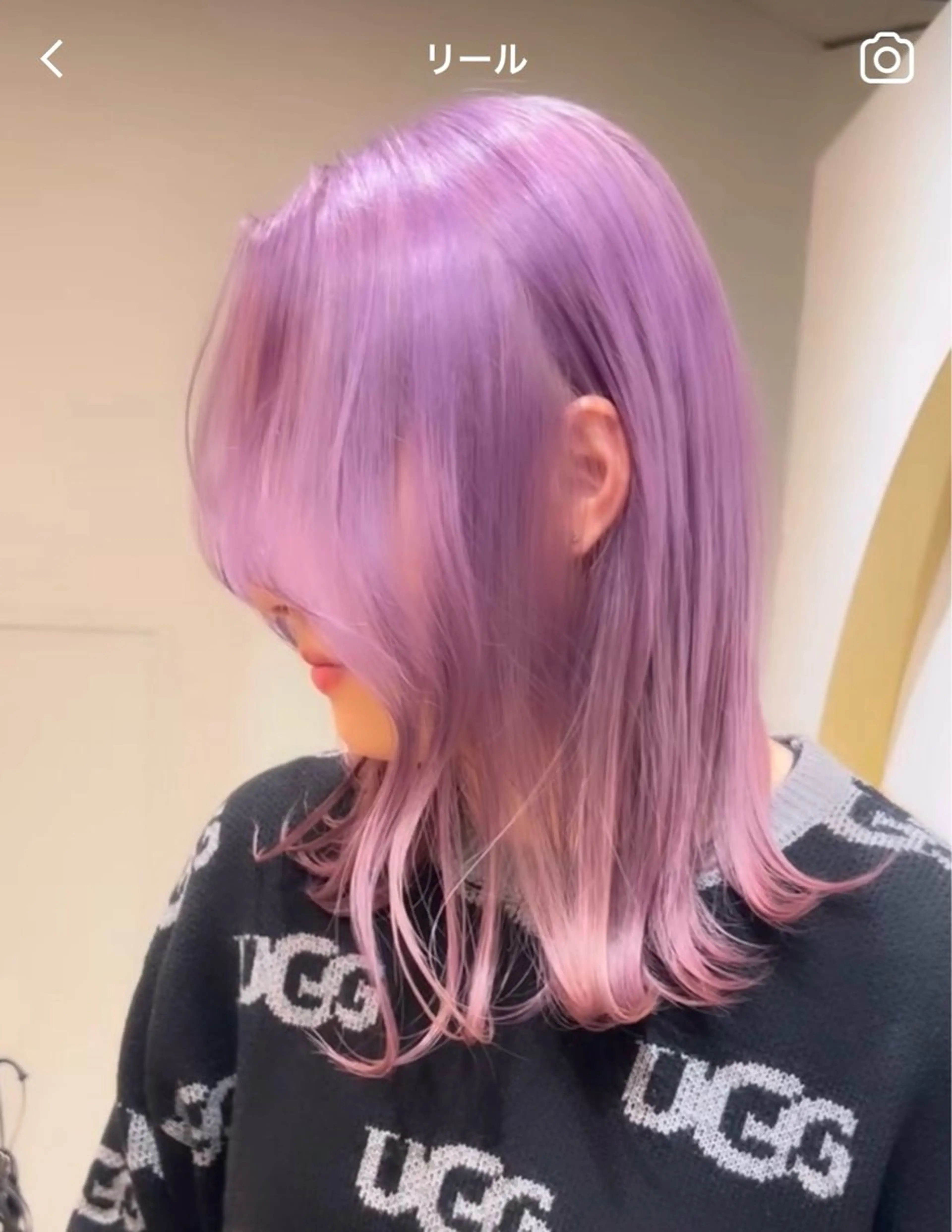 カラー ラベンダーカラー ヘアカラー FORT/ AIRIのヘアスタイル