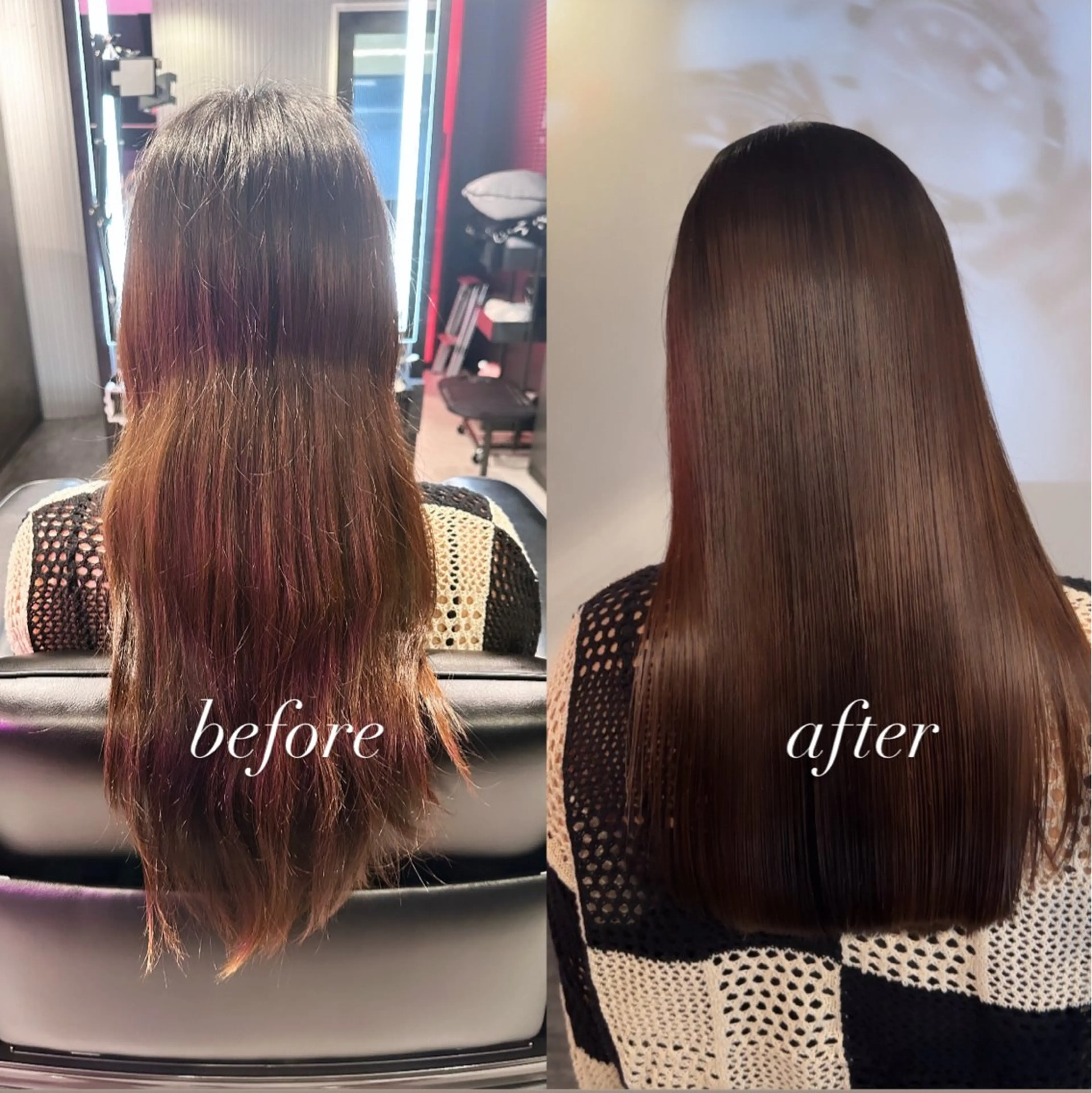 セミロング セミロングパーマ 髪質改善 レイヤーカット 縮毛矯正 オトナかわいい♡◌ ⑅⃝*GISELLEのヘアスタイル