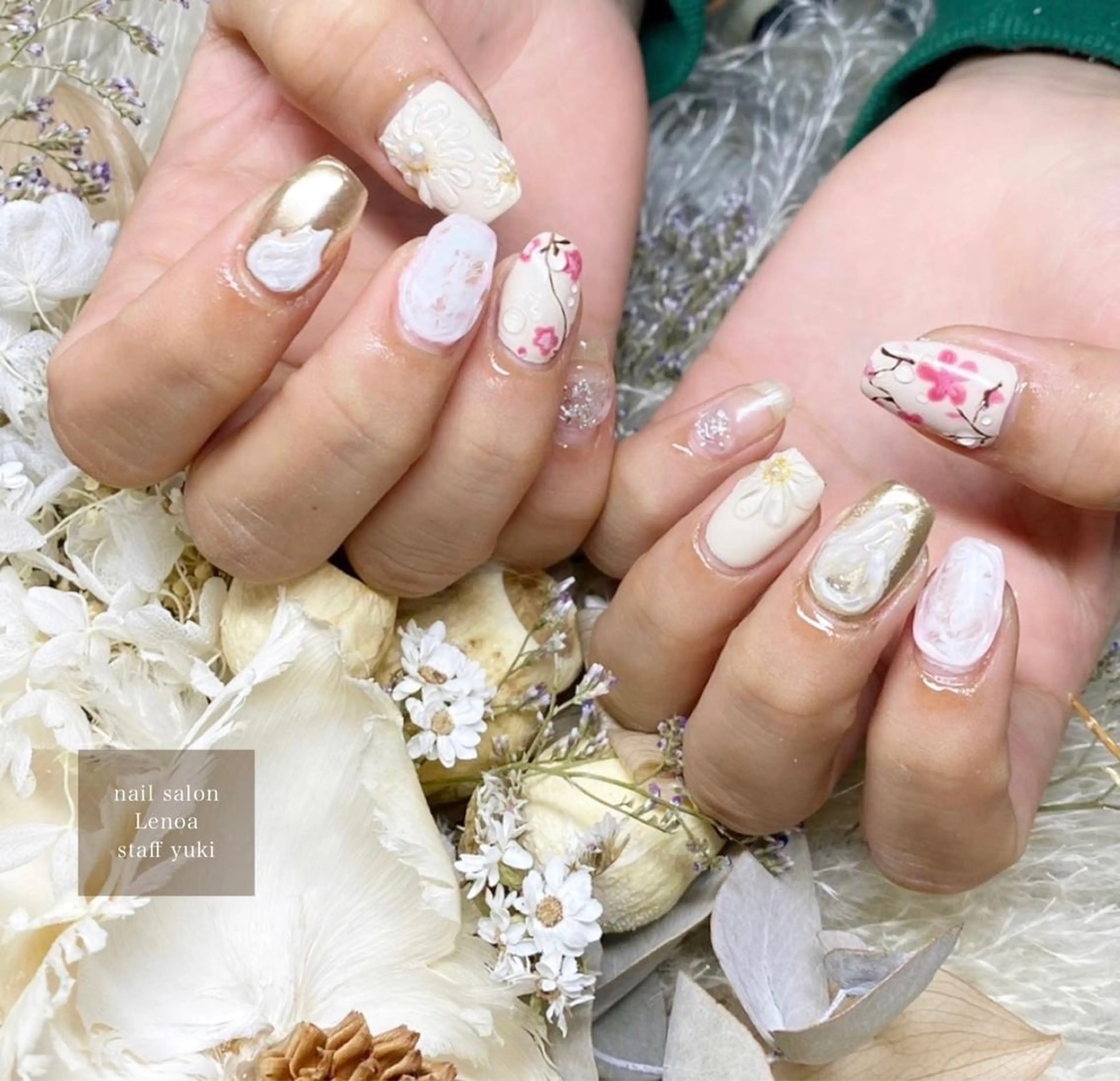 ネイル ハンドネイル Lenoa Yukiのネイルデザイン