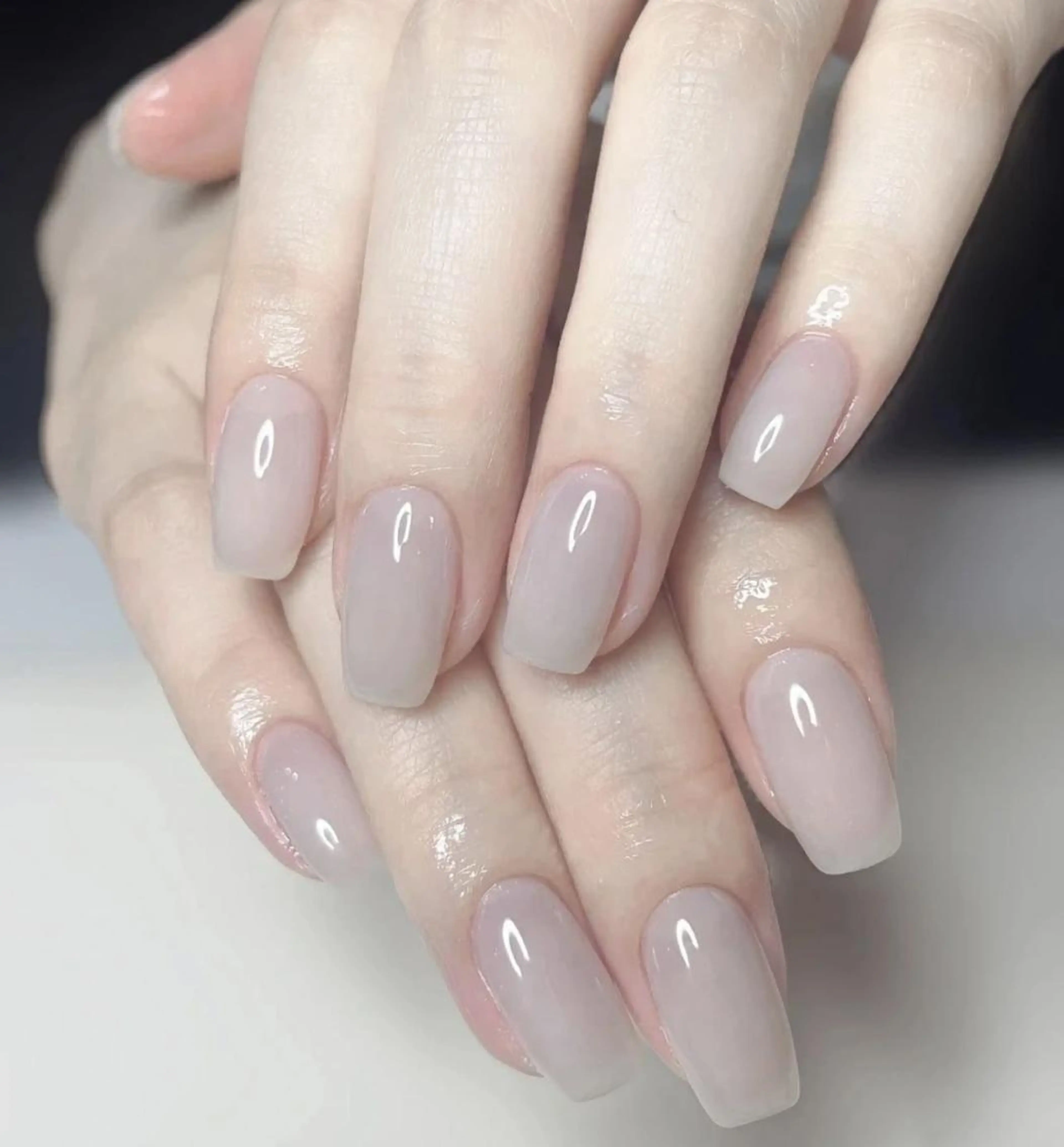 ネイル ラメ(グリッター) ラメグラデーション ワンカラーネイル Queen's ゆなのネイルデザイン