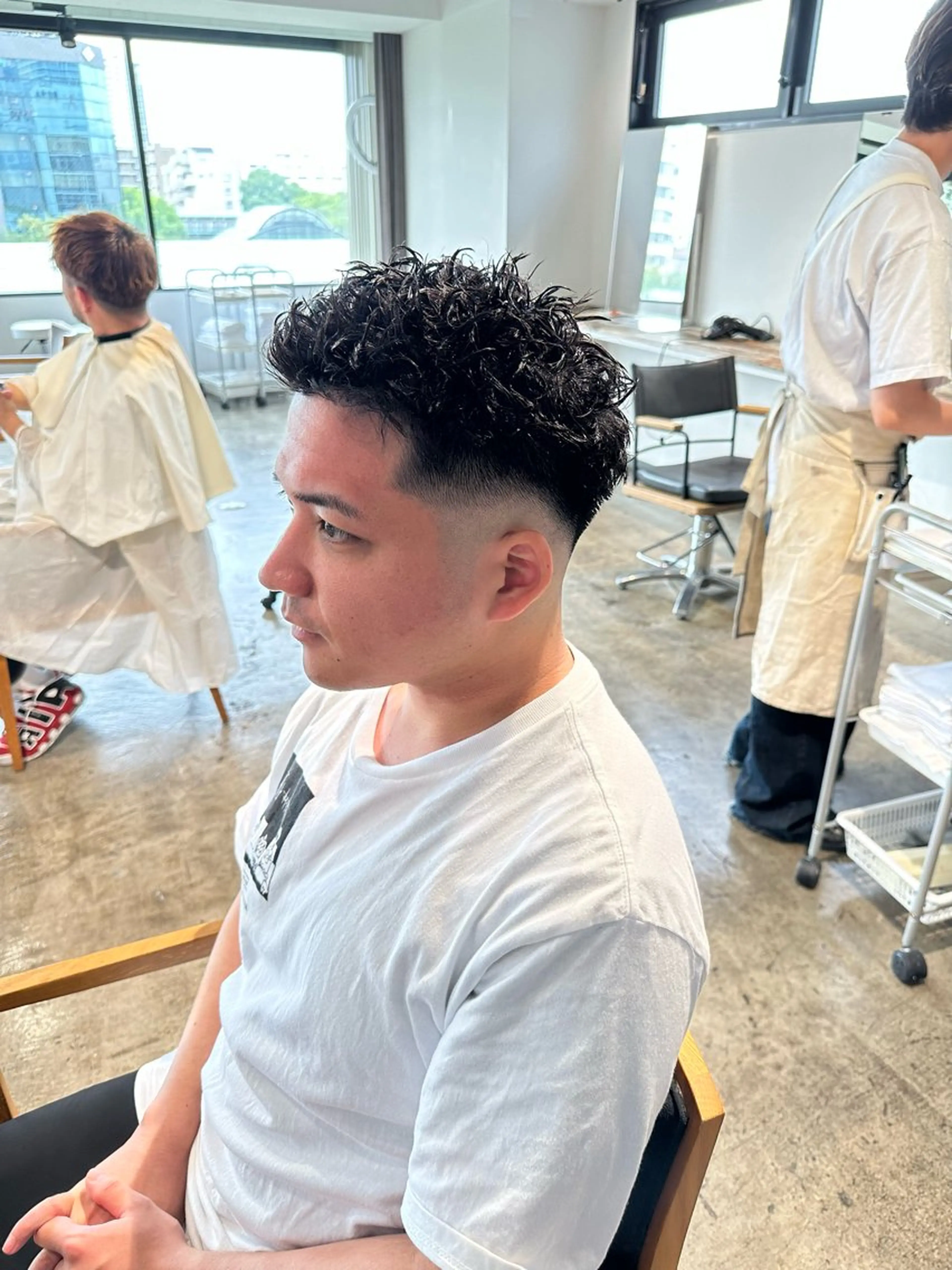 メンズ フェードカット メンズパーマ スキンフェード スパイキーショート メンズツイストパーマ カット ヘアカラー パーマ トリートメント 骨格補正施術/メンズ 専門美容師/YUYAのヘアスタイル