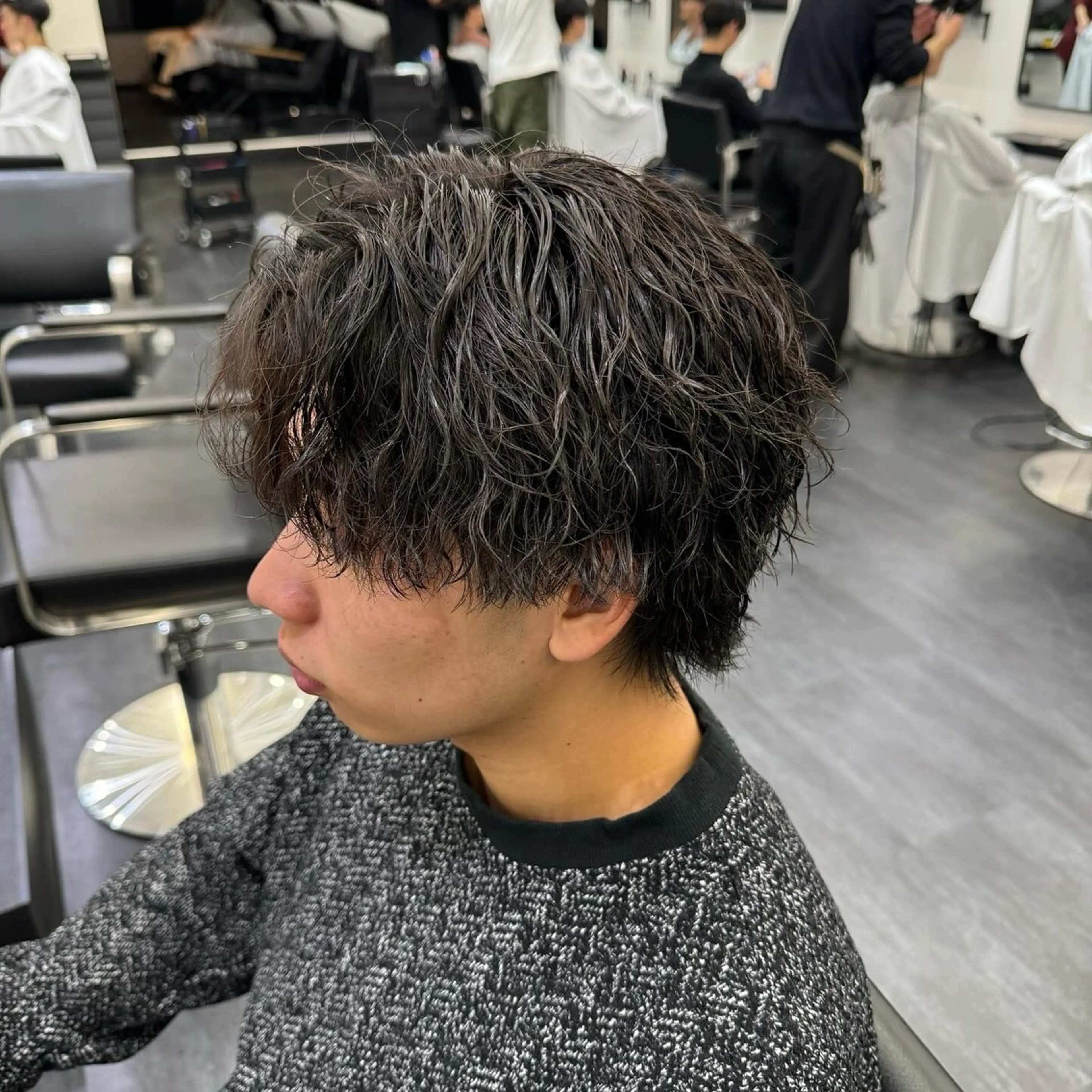 ミディアム パーマ メンズ 👹メンズ鬼特化 /赤池琉👹のヘアスタイル