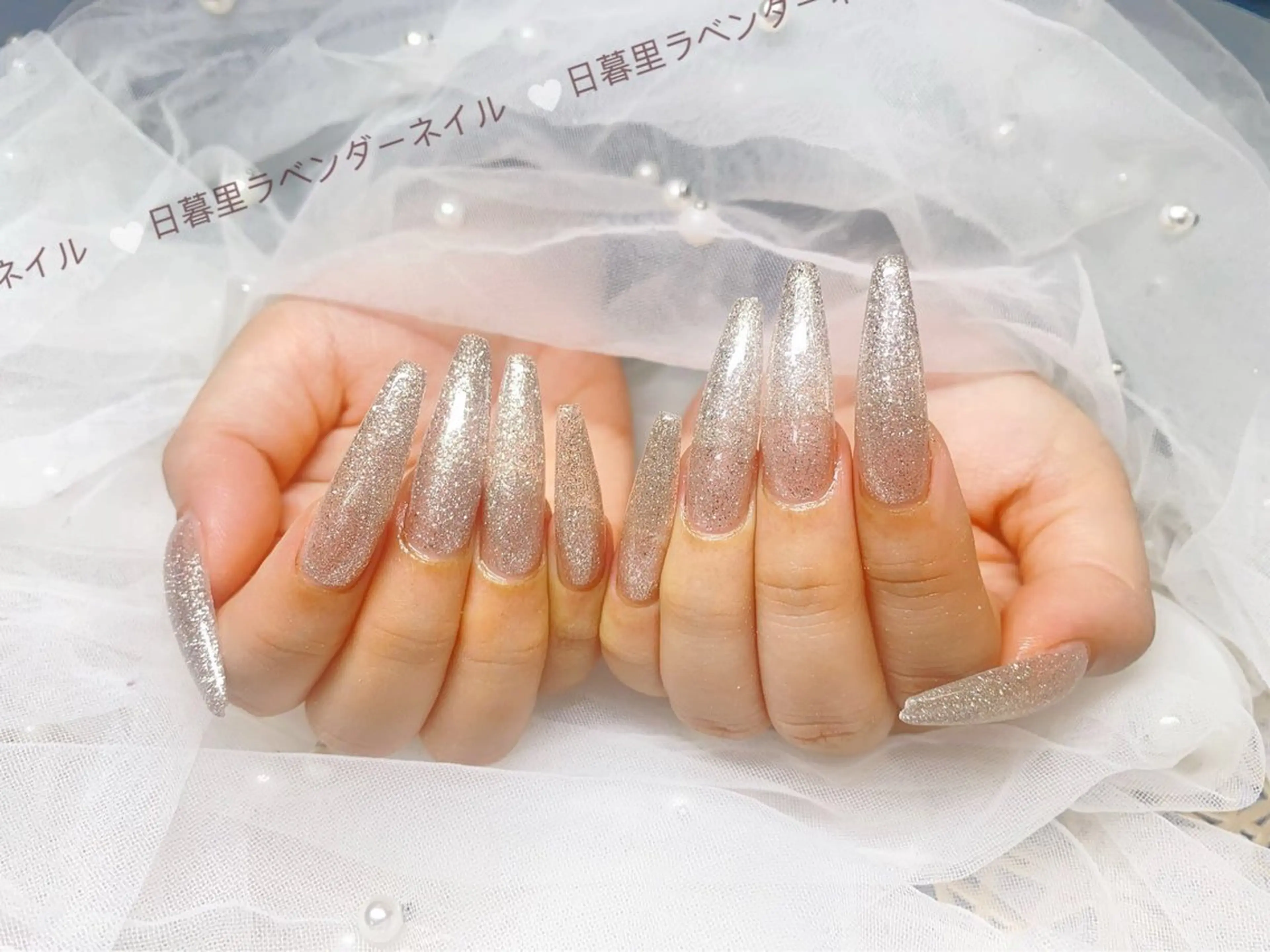 ネイル ハンドネイル ラベンダー💖日暮里 ルル💖ネイルのネイルデザイン