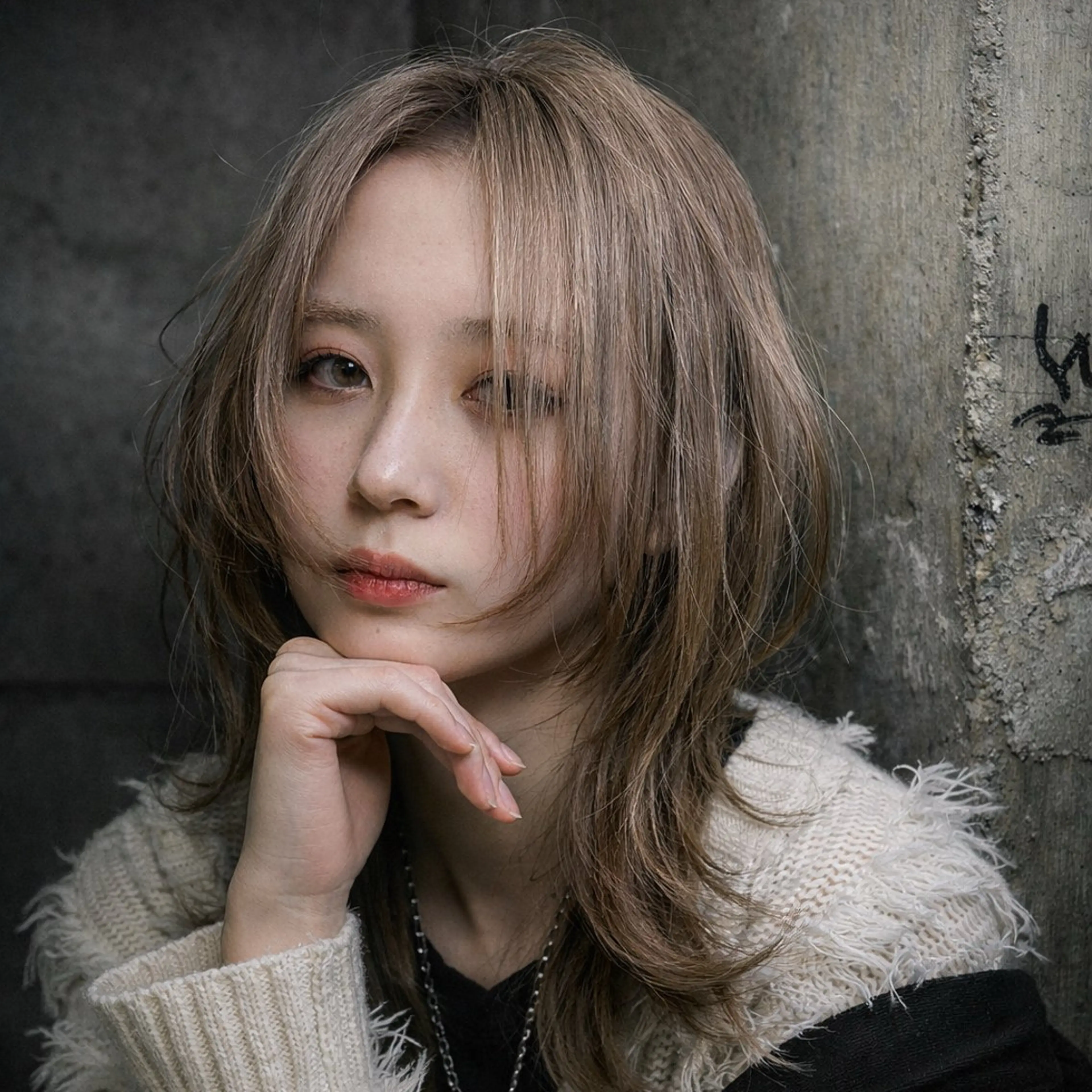 ロング レイヤーカット ウルフカット ウルフレイヤー カット ヘアカラー 似合わせカット /筒井謙登のヘアスタイル