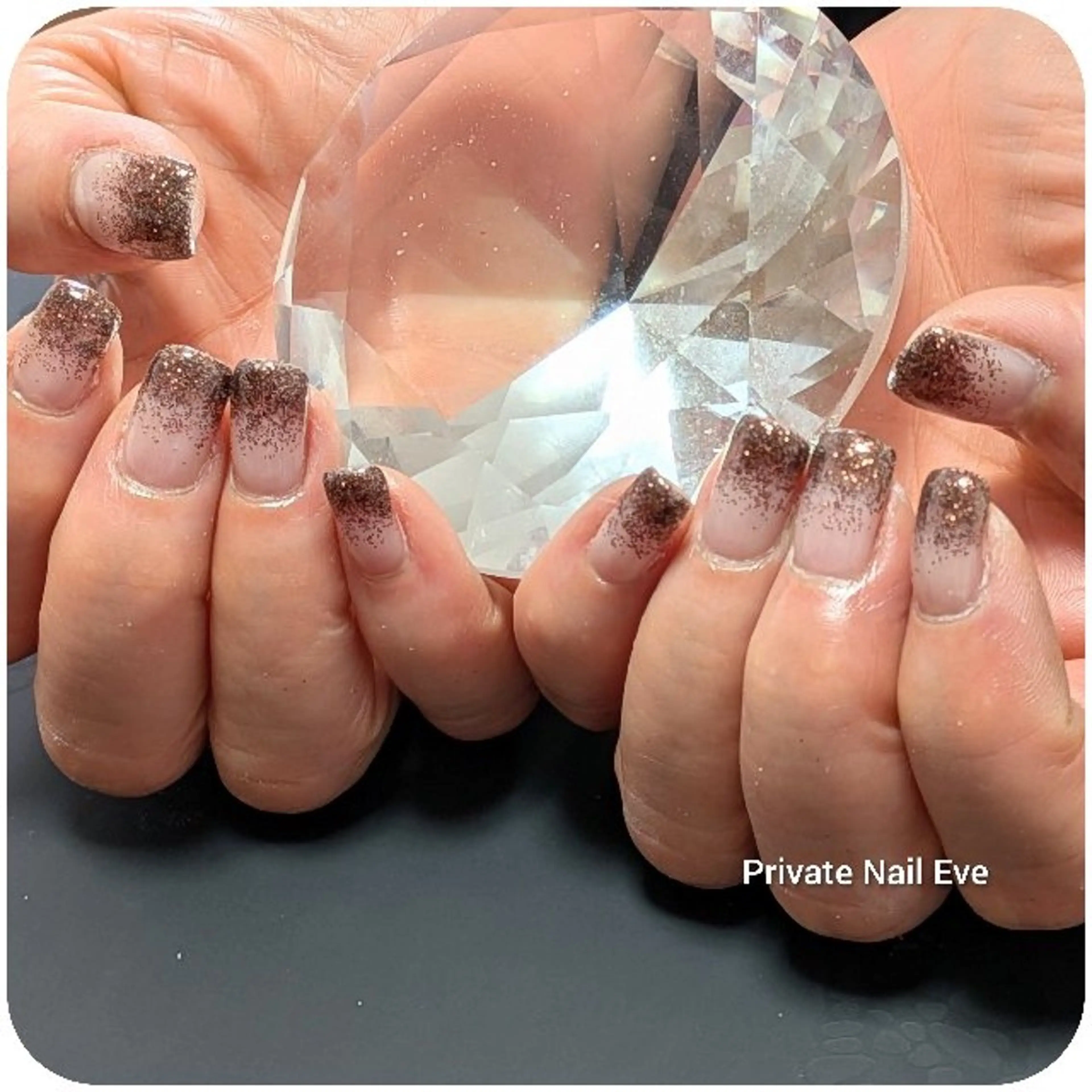 ネイル グラデーション ラメ(グリッター) ラメグラデーション ハンドネイル ネイル junkoのネイルデザイン