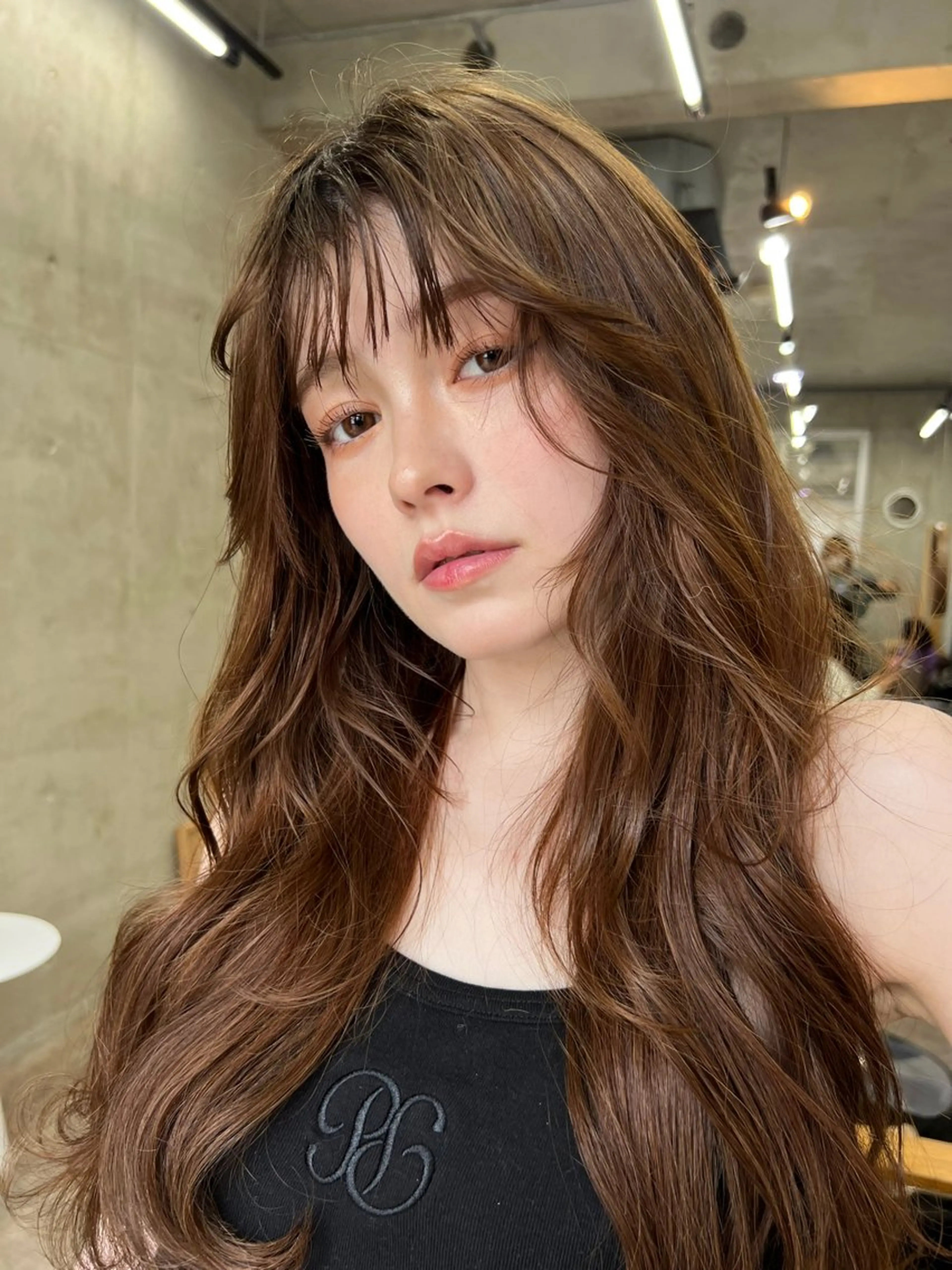 ロング カラー ベージュカラー レイヤーカット カット ヘアカラー トリートメント レイヤーカット💫 ／HARUKA🎀のヘアスタイル