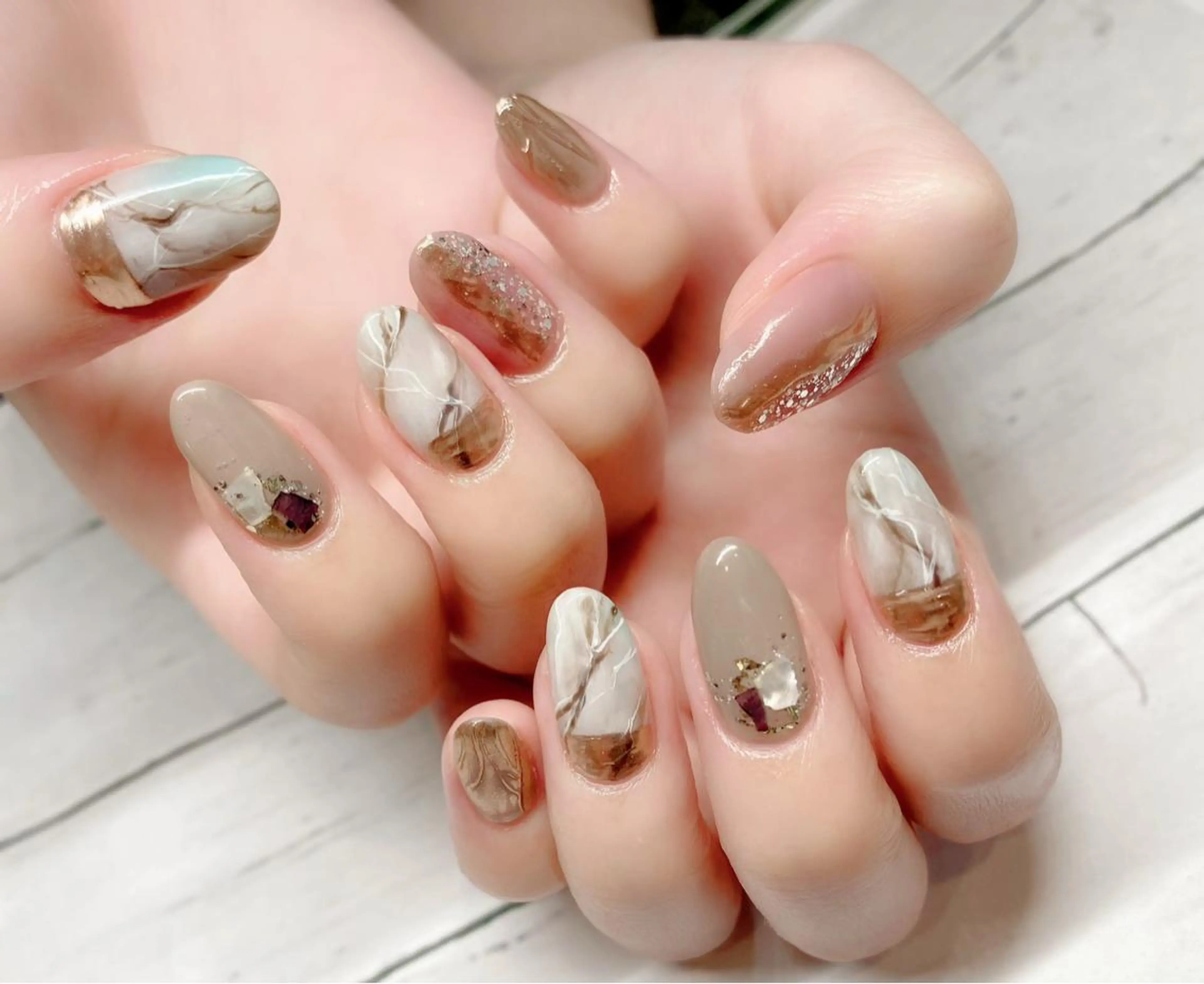 ネイル ハンドネイル 市川駅 ✿中津のネイルデザイン