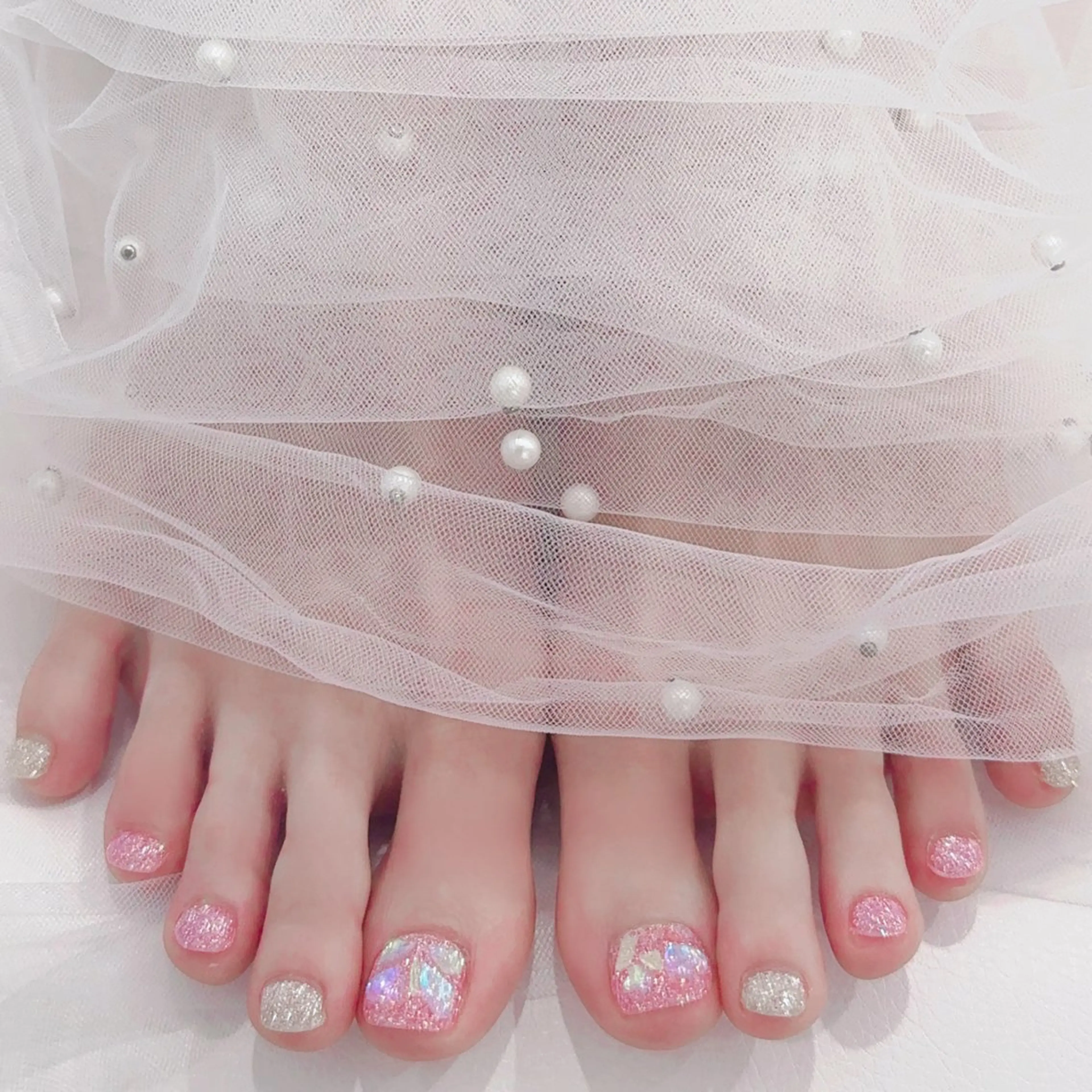 ネイル フラッシュネイル キラキラネイル Angelgarden nail青山店所属・Angel Gardenのネイルデザイン