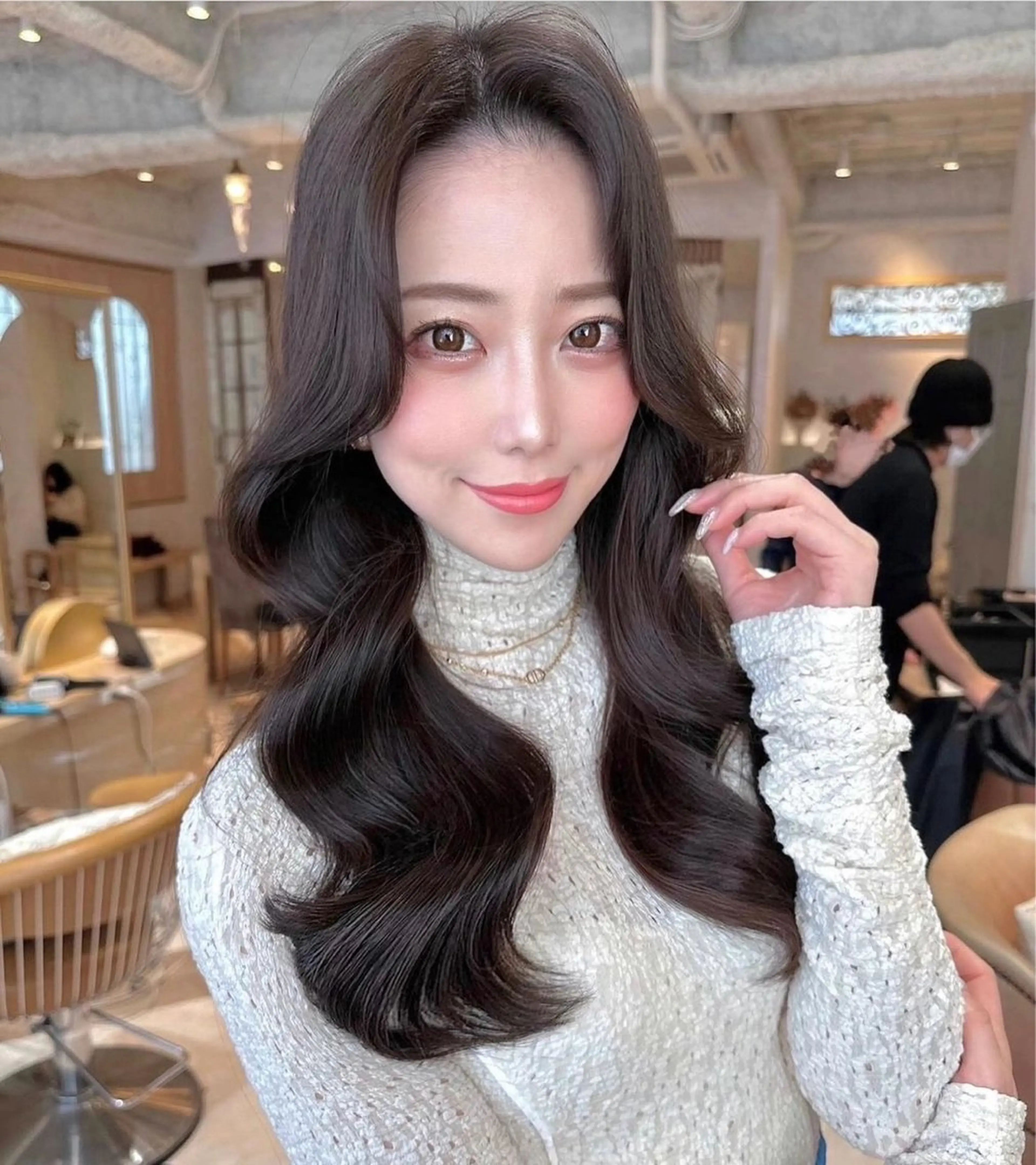 ロング カラー カット ヘアカラー トリートメント ヘアセット 名古屋/髪質改善/ 透明感SHIZUKAのヘアスタイル