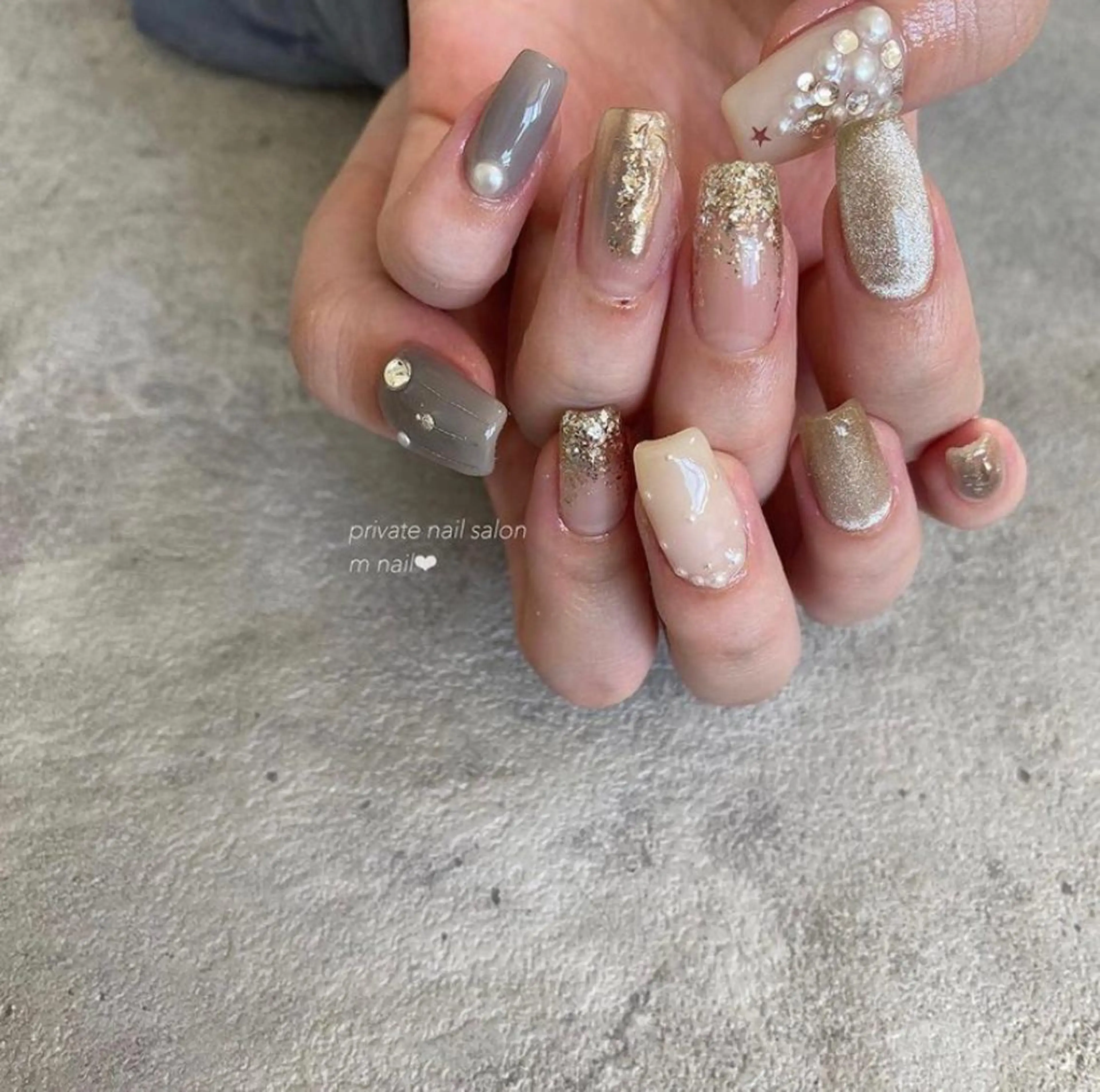 ネイル 冬ネイル クリスマス ハンドネイル 小河原 舞のネイルデザイン