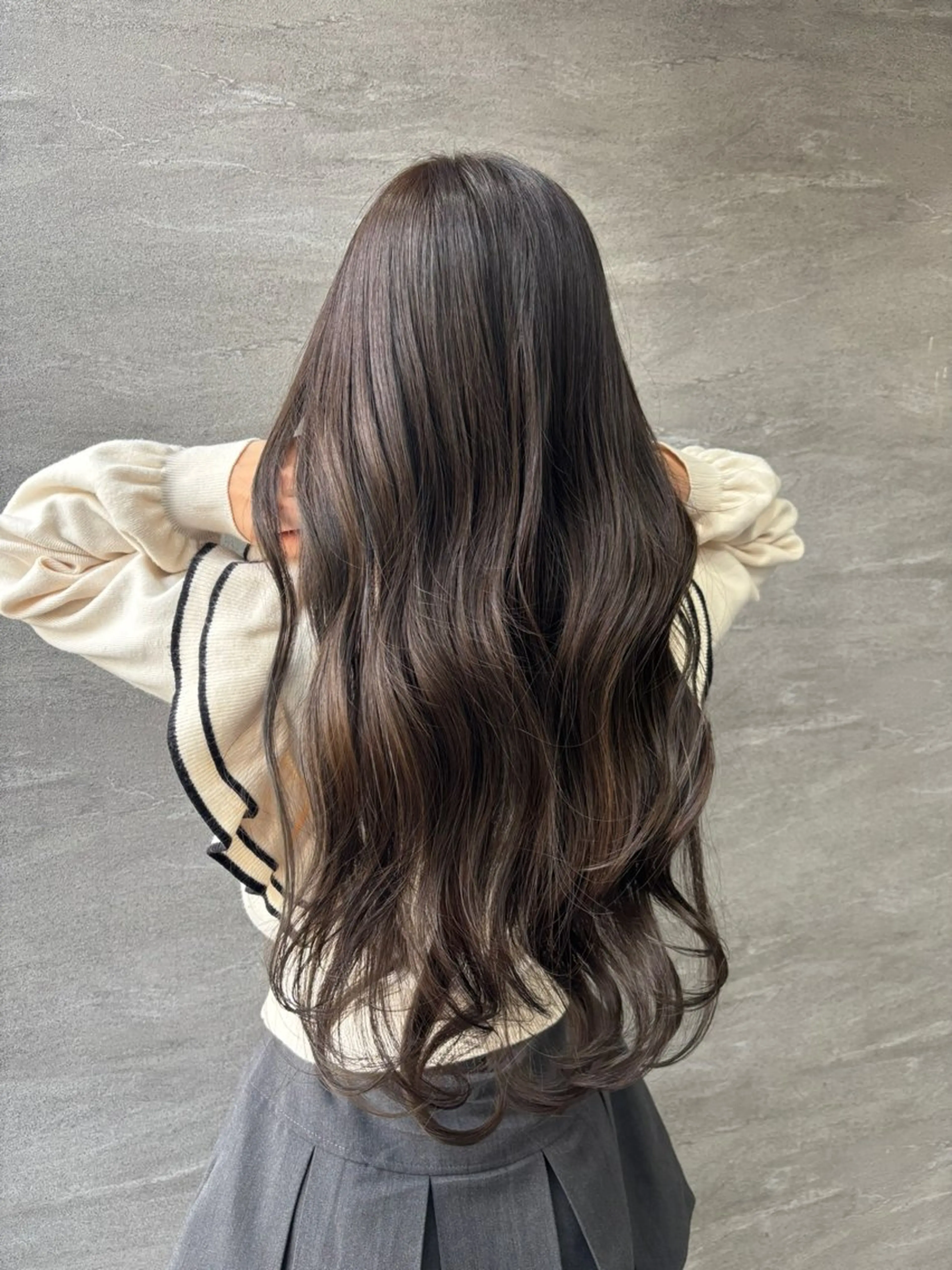 ロング カラー カット ヘアカラー トリートメント 永井大樹✨ 透明感カラー✨のヘアスタイル