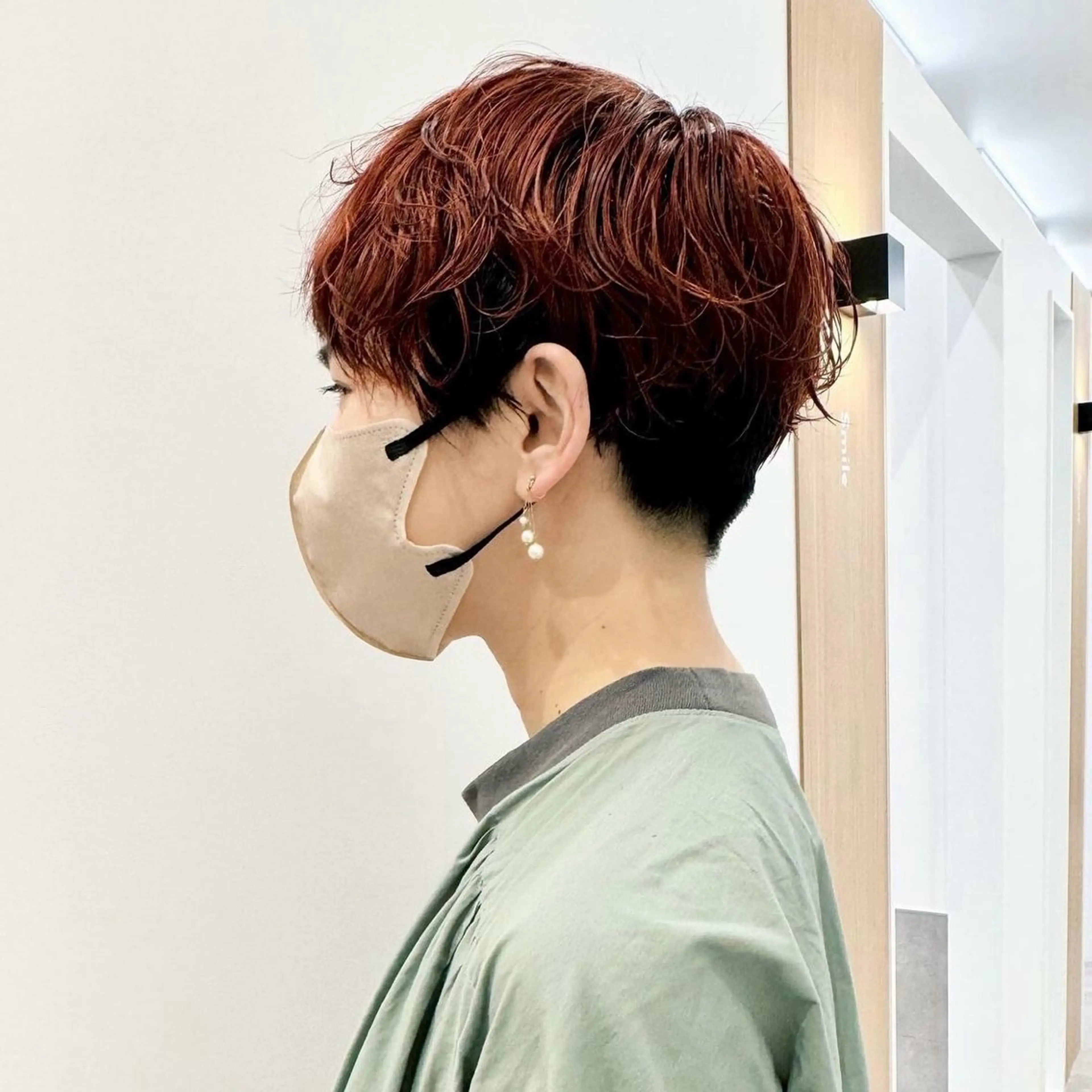 ショート カラー パーマ ショートヘア gotoday shaire salon 神戸三宮所属・ショート/パーマ/ MIOのヘアスタイル