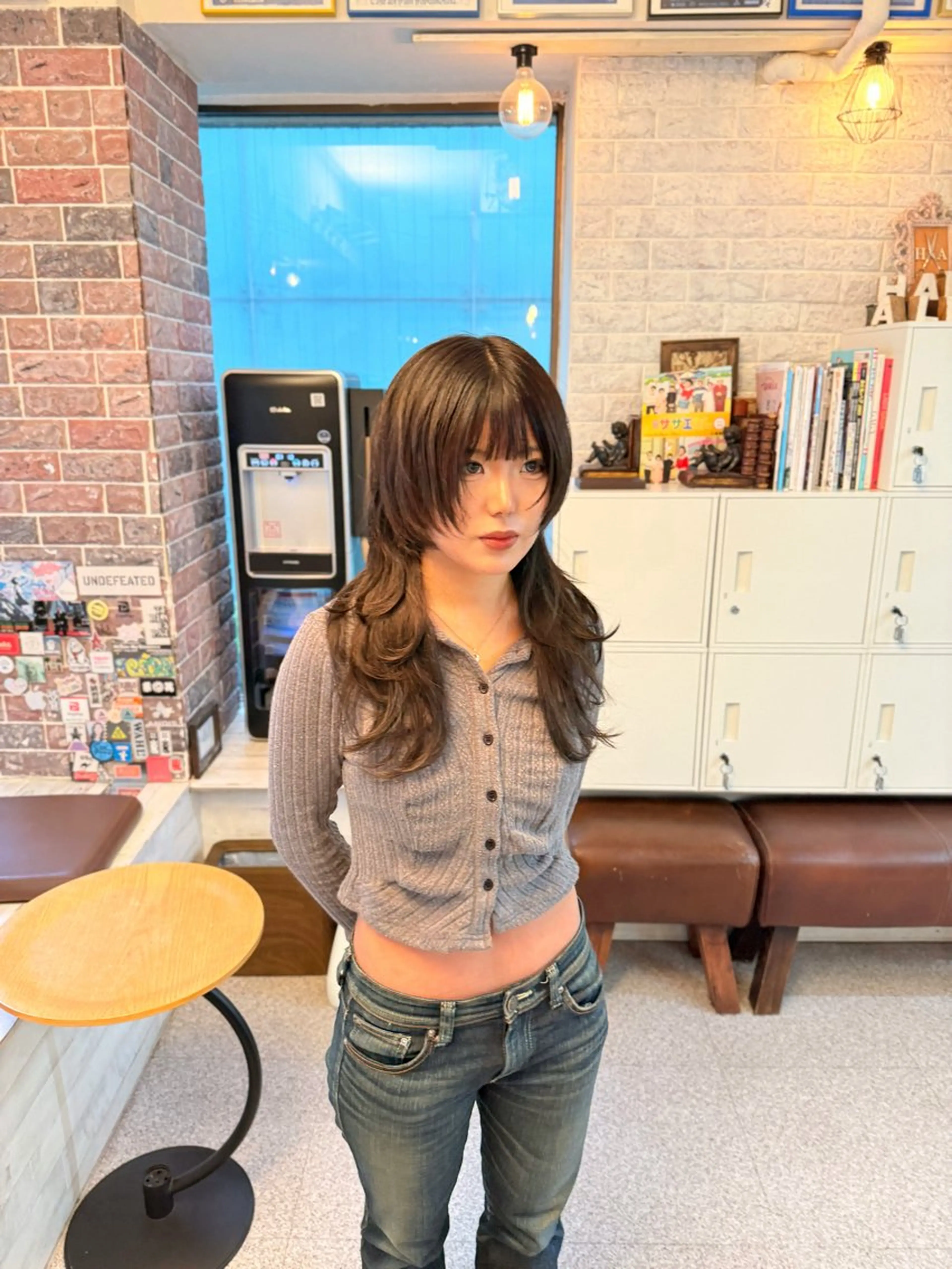 セミロング エクステ ウルフレイヤー エクステ/kokiのヘアスタイル