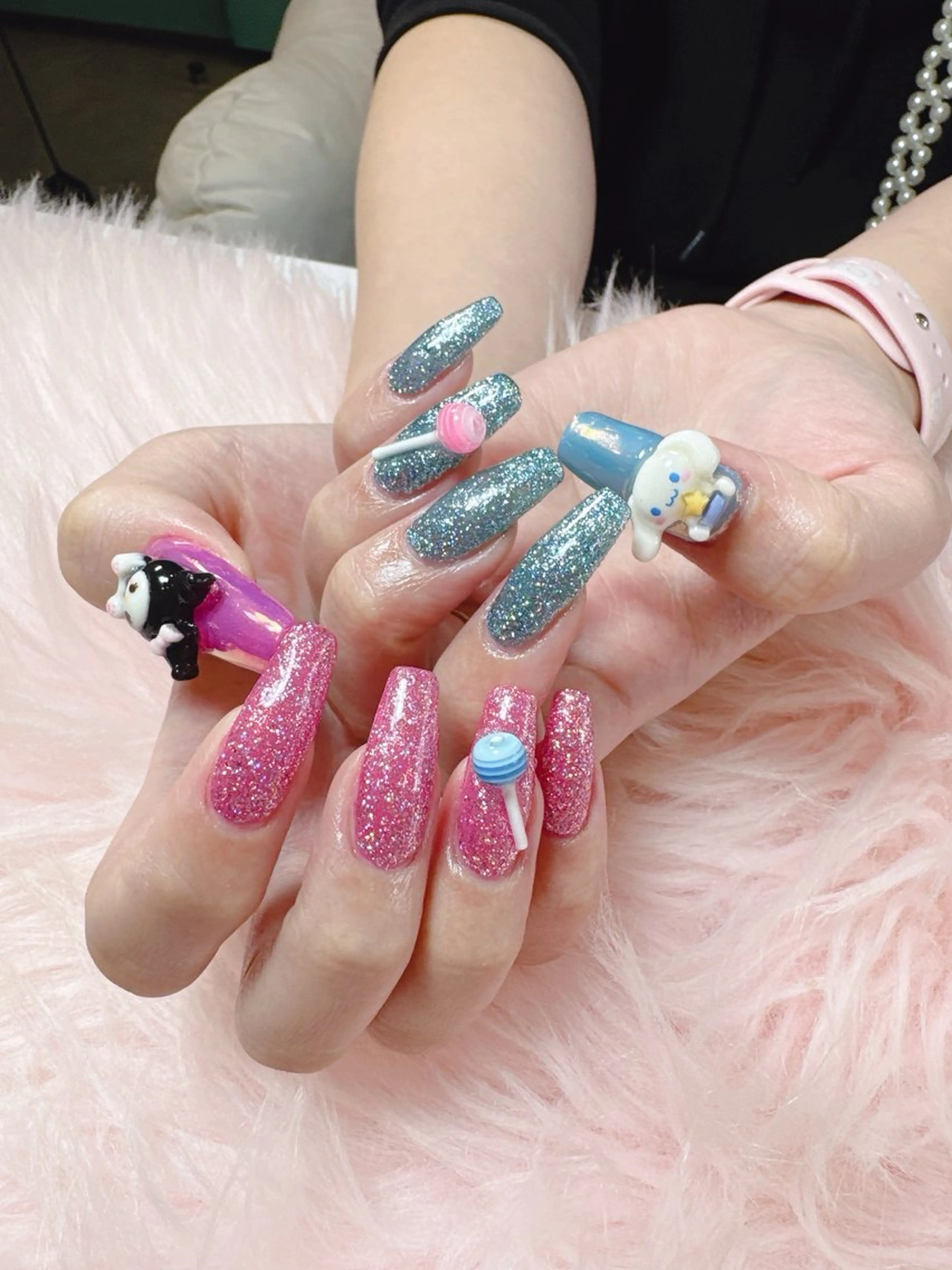 ネイル ラメ(グリッター) ミラーネイル ワンカラーネイル Mignon Reve所属・MignonReve ☺︎MIYUのネイルデザイン