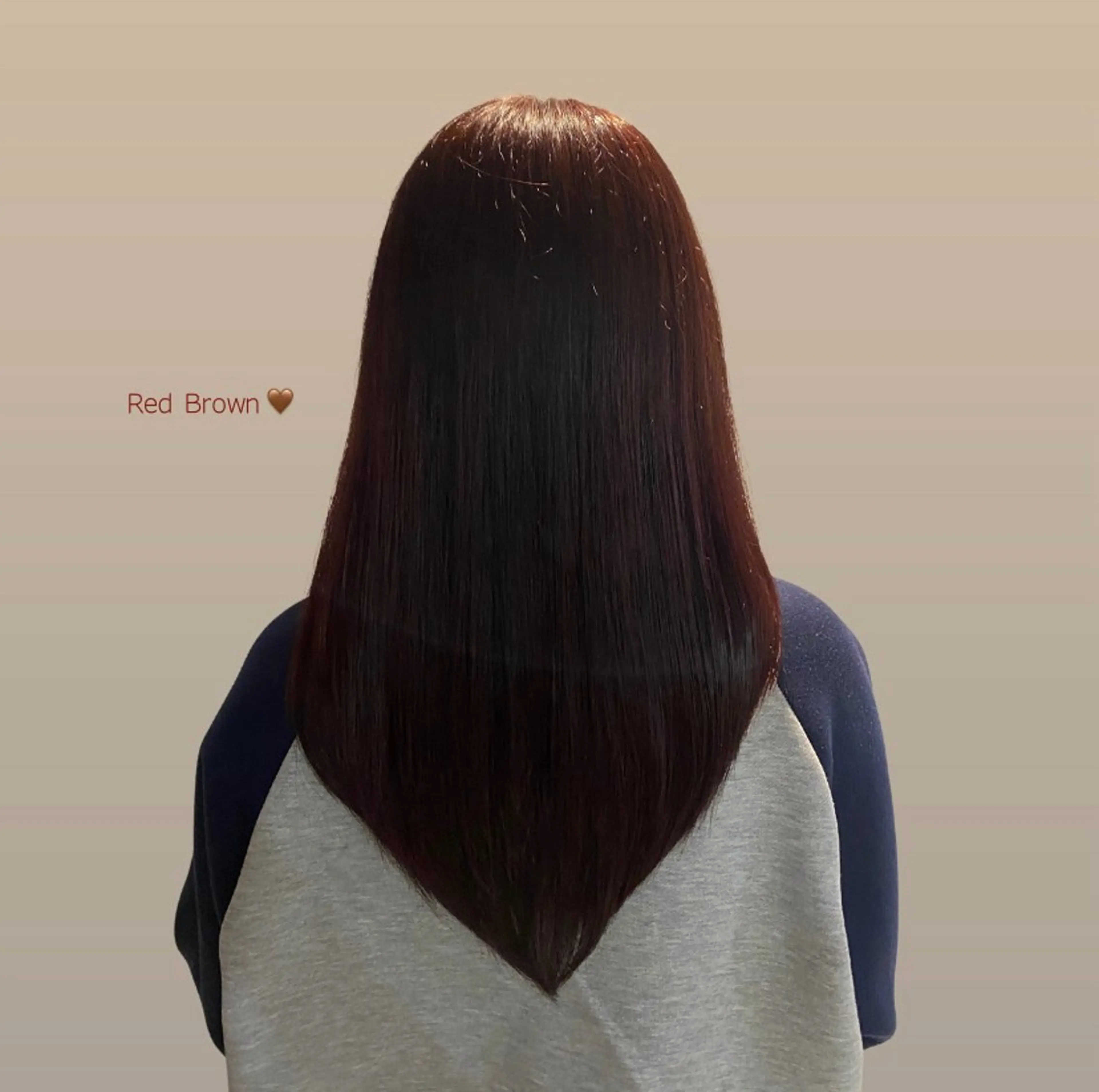 ロング レッドブラウン ヘアカラー Hikari/薬院 /モデル募集中のヘアスタイル