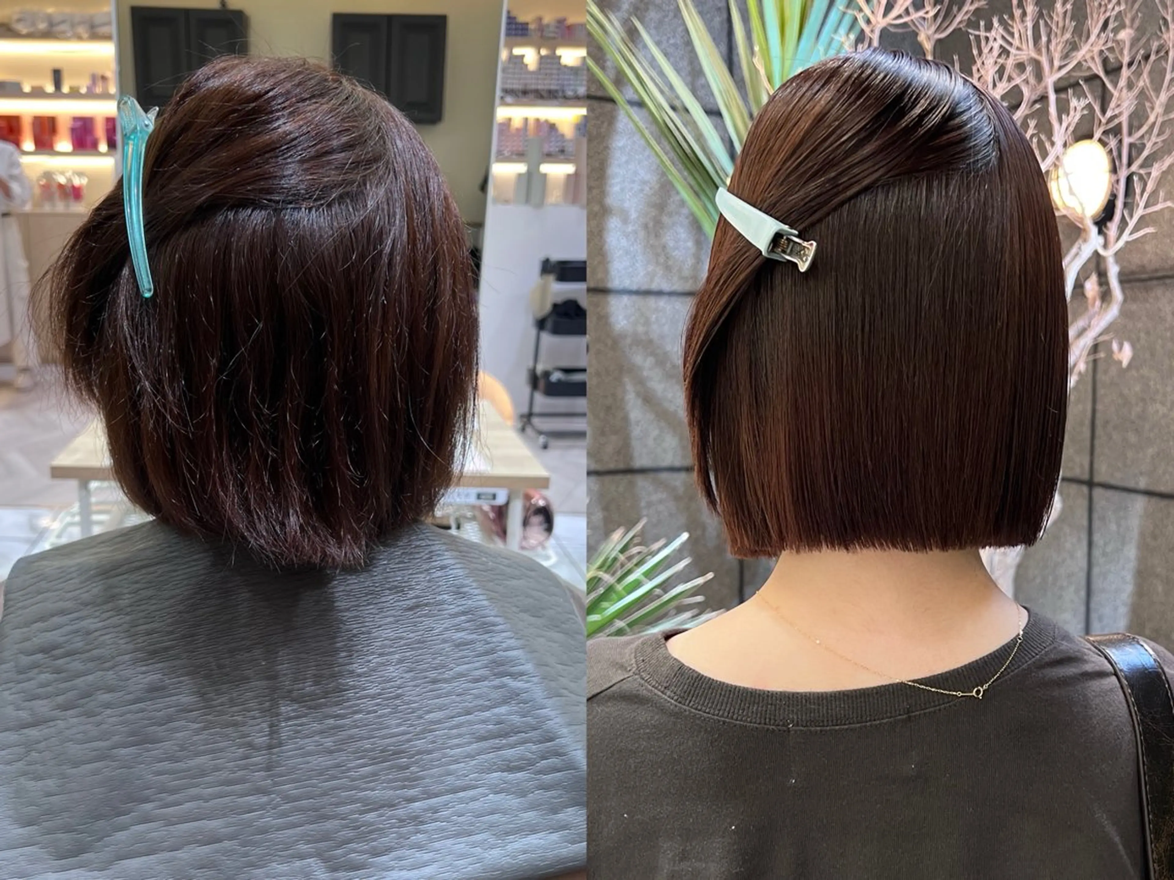 ミディアム パーマ 酸性ストレート ストレートパーマ 縮毛矯正 酸性ストレート人気 No,1/カスミ🩰のヘアスタイル