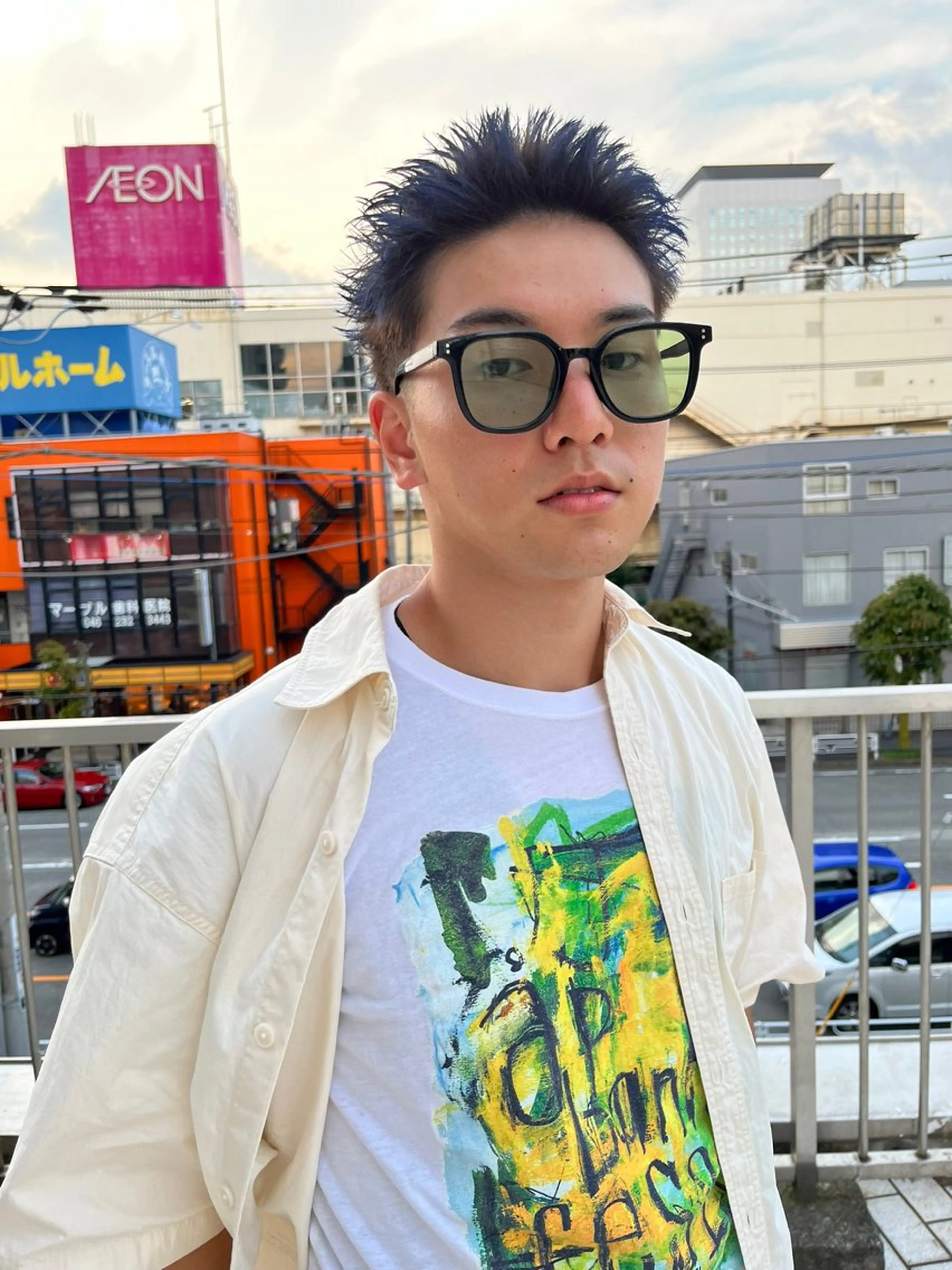 ショート カラー メンズ メンズブリーチ スパイキーショート ブリーチ ブルーカラー ダブルカラー メンズパーマの達人 🌟川内絵人のヘアスタイル