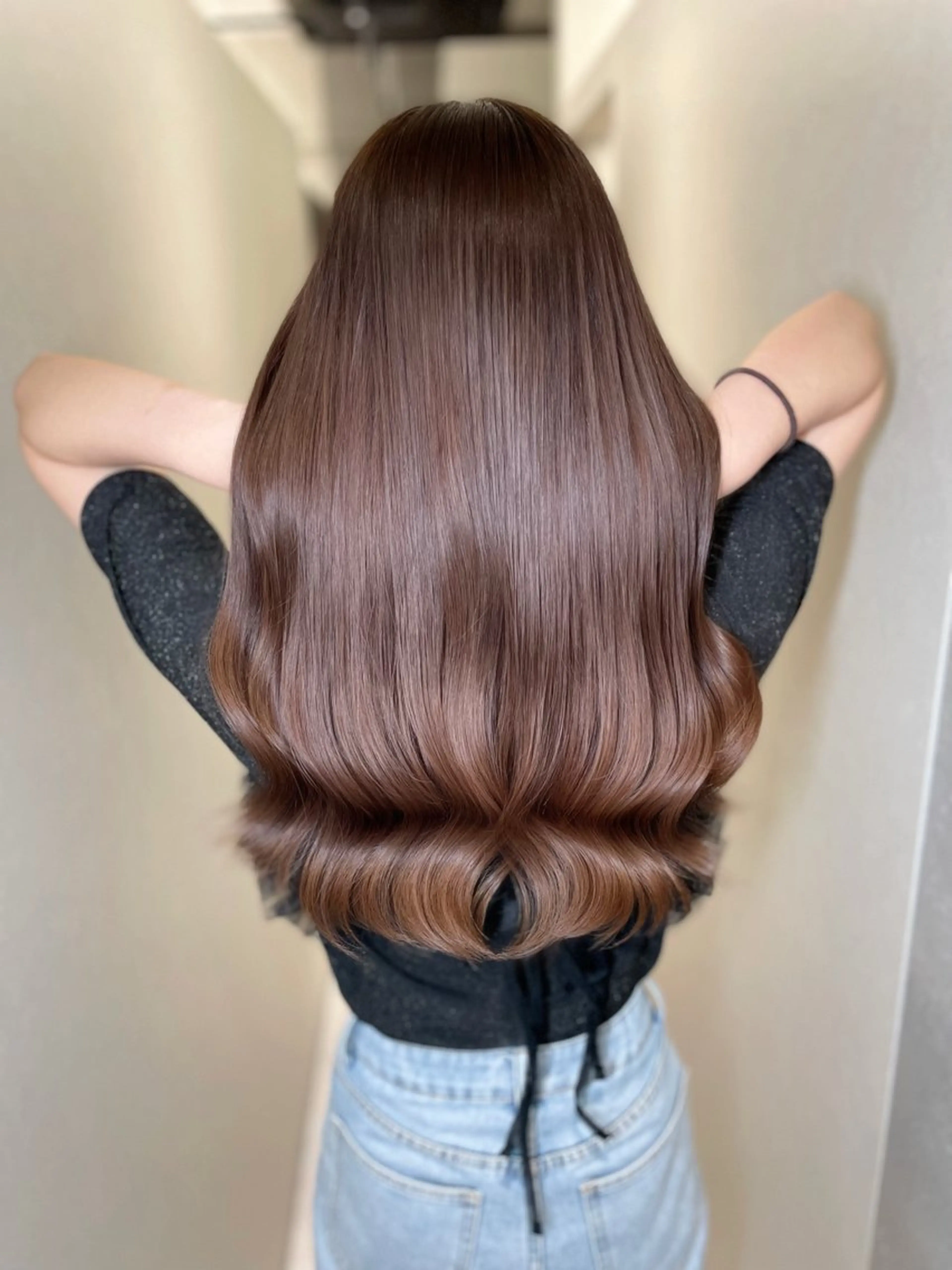 ロング カラー 透明感カラー 髪質改善 ヘアカラー トリートメント 今井 勝也のヘアスタイル
