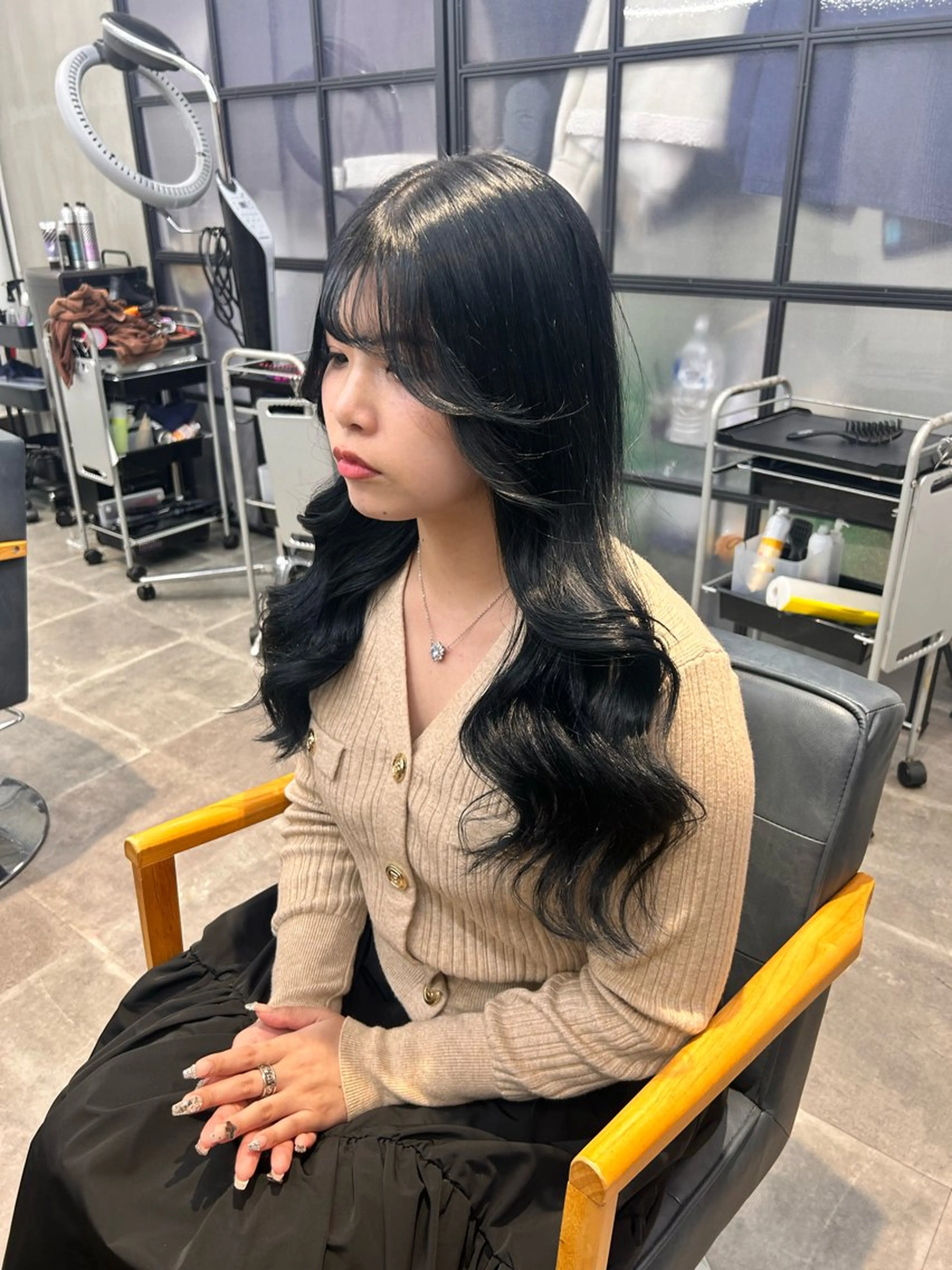 ロング カラー 韓国×髪質改善カラー 💎hinaのヘアスタイル