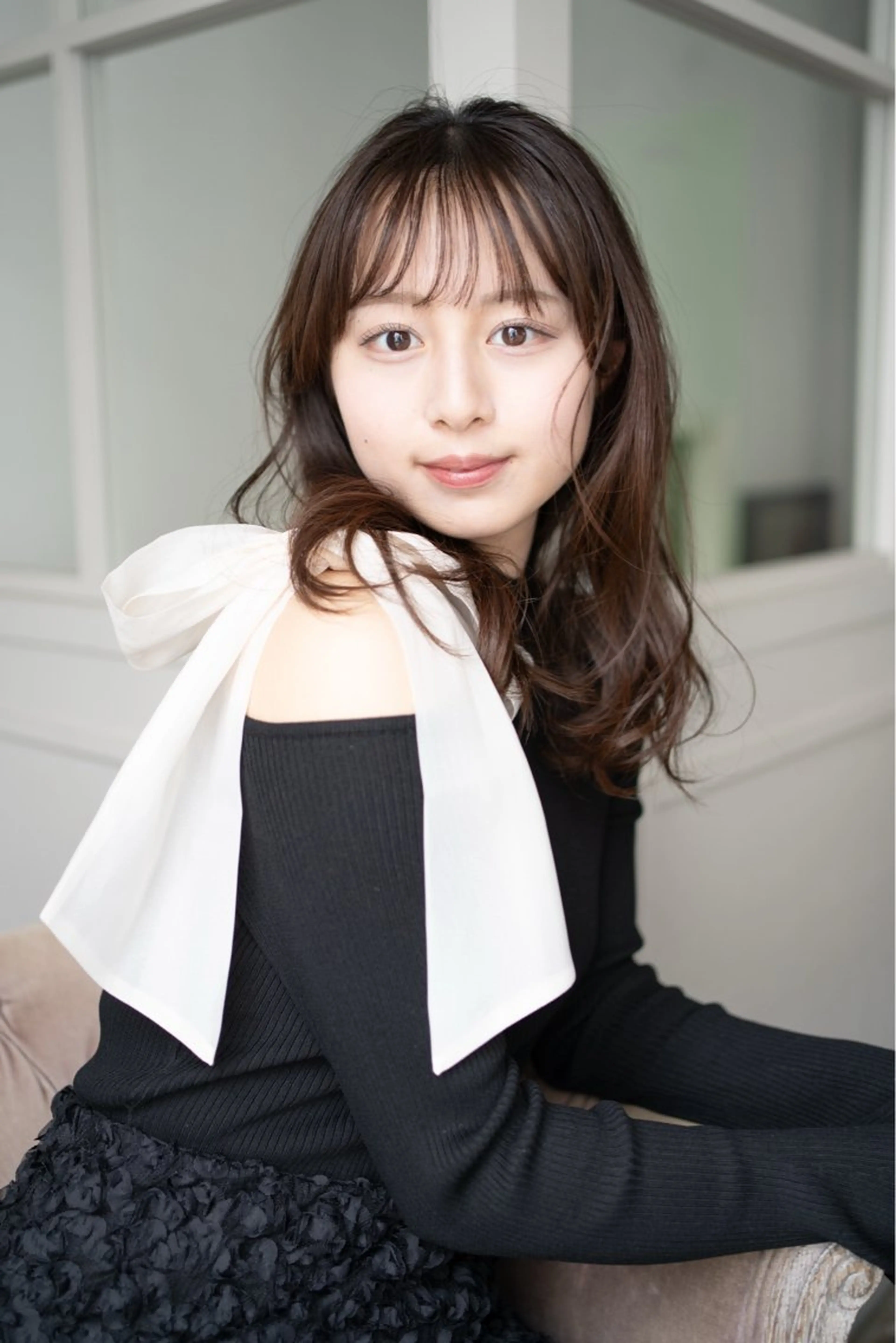 ミディアム ミディアムパーマ ボブ レイヤーカット マレットヘア カット パーマ トリートメント SHOTA ハイライト/パーマのヘアスタイル