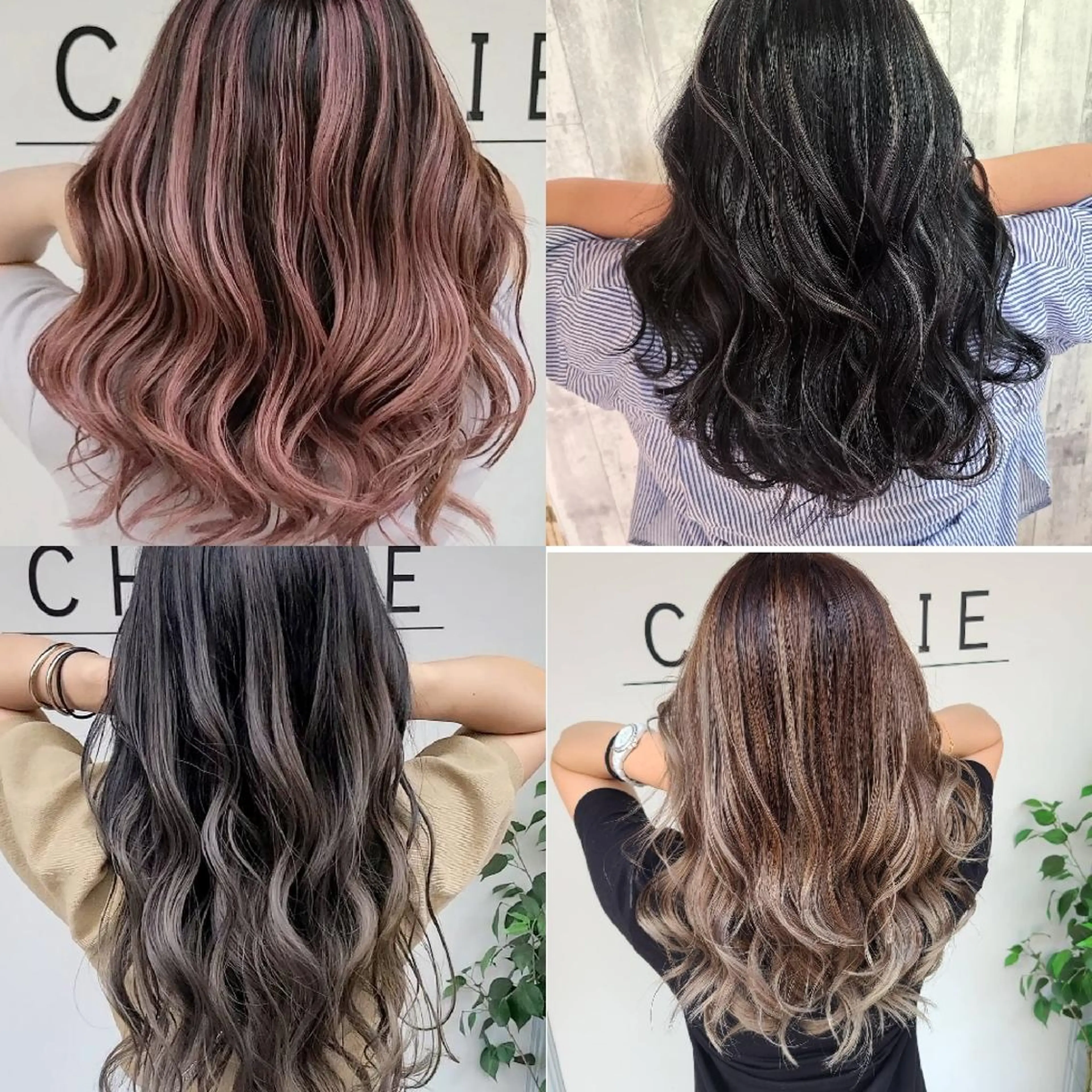 ロング カラー cherie所属・バレイヤージュ/ ハイライト/大内格のヘアスタイル