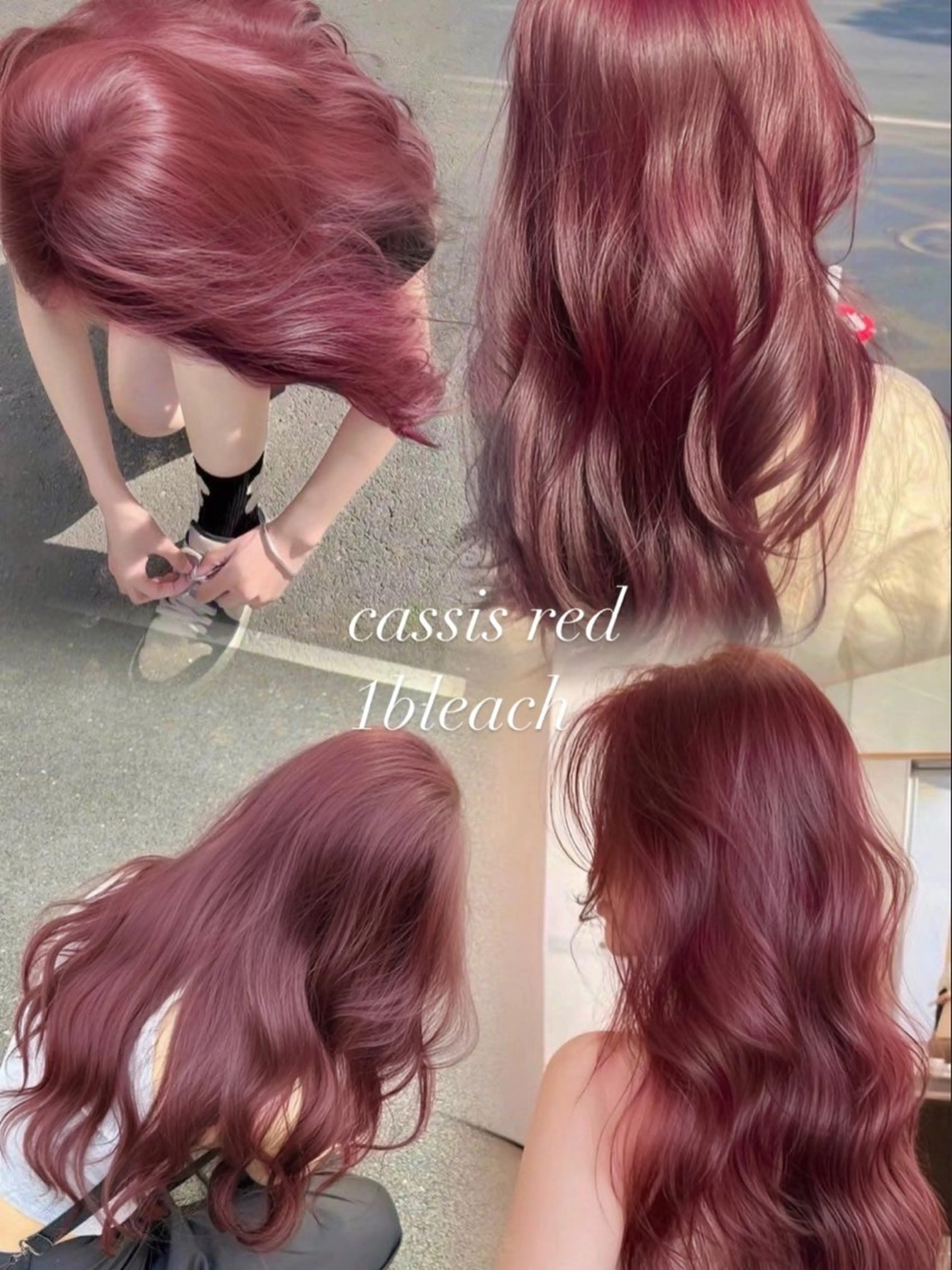 セミロング カラー カット ヘアカラー トリートメント ❤️ブリーチ/暖色/ 韓国レイヤー/優希のヘアスタイル