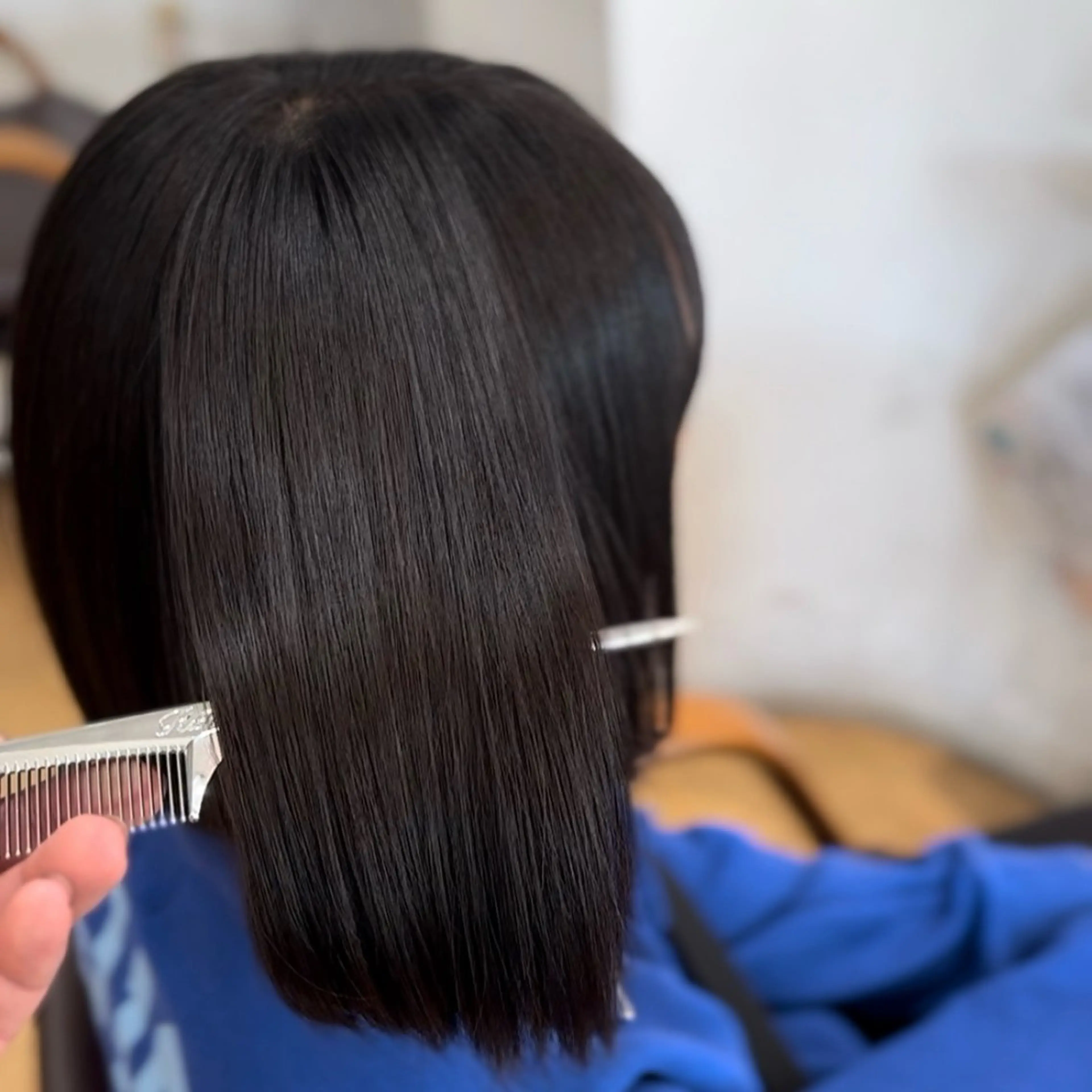 ショート 切りっぱなしボブ ボブ 縮毛矯正 カット 縮毛矯正 トリートメント 髪質改善 山本翔大🍋のヘアスタイル